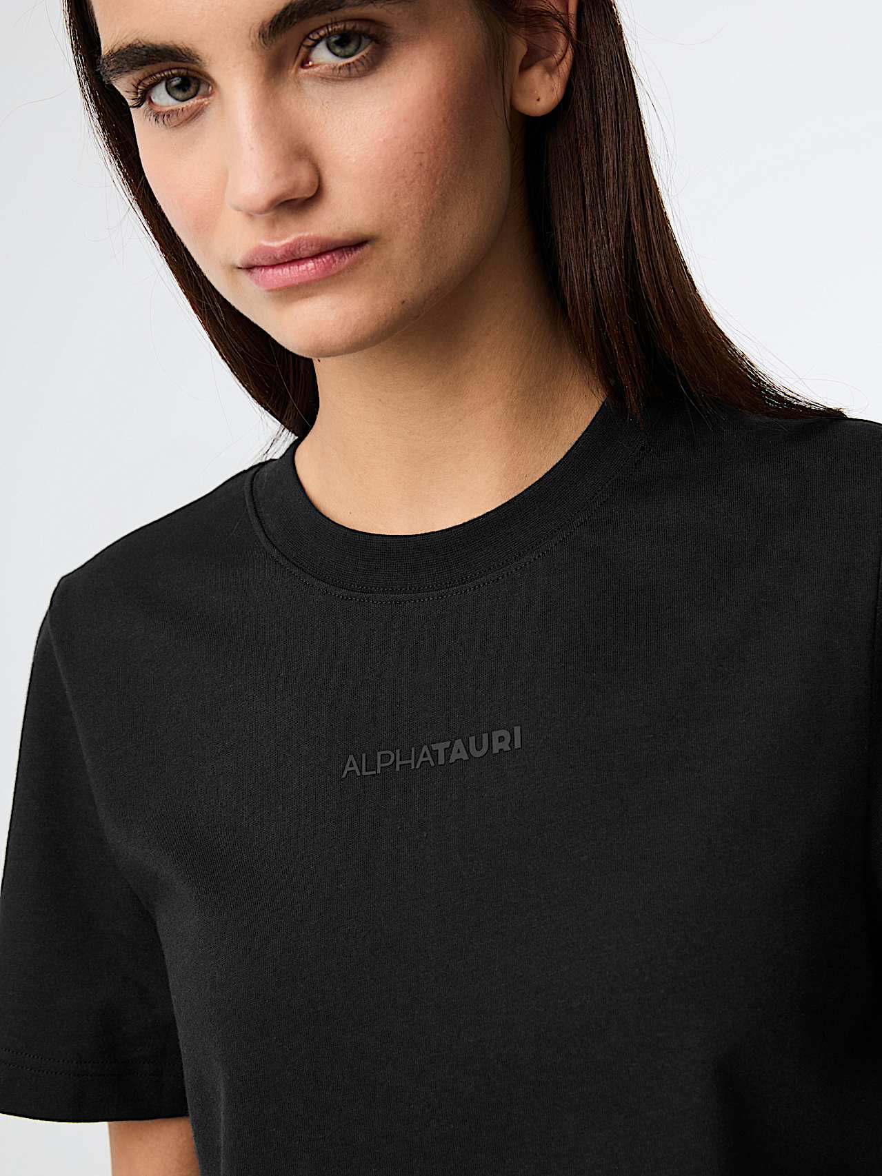 AlphaTauri | JADY V1.Y9.02 | Camiseta de algodón orgánico in Black for Mujer