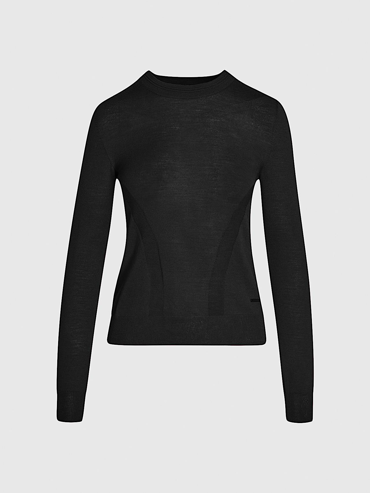 AlphaTauri | FATON V1.Y9.02 | Seamless 3D Knit Crewneck Sweater in Black for Mujer AlphaTauri | FATON V1.Y9.02 | Seamless 3D Knit Crewneck Sweater in Black for Mujer