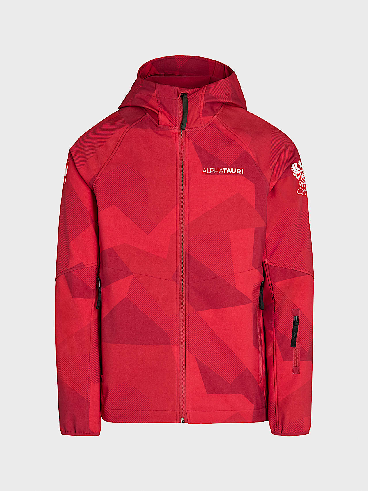 AlphaTauri | Veste Softshell pour homme | Collection Olympic Team Austria in Red for Homme