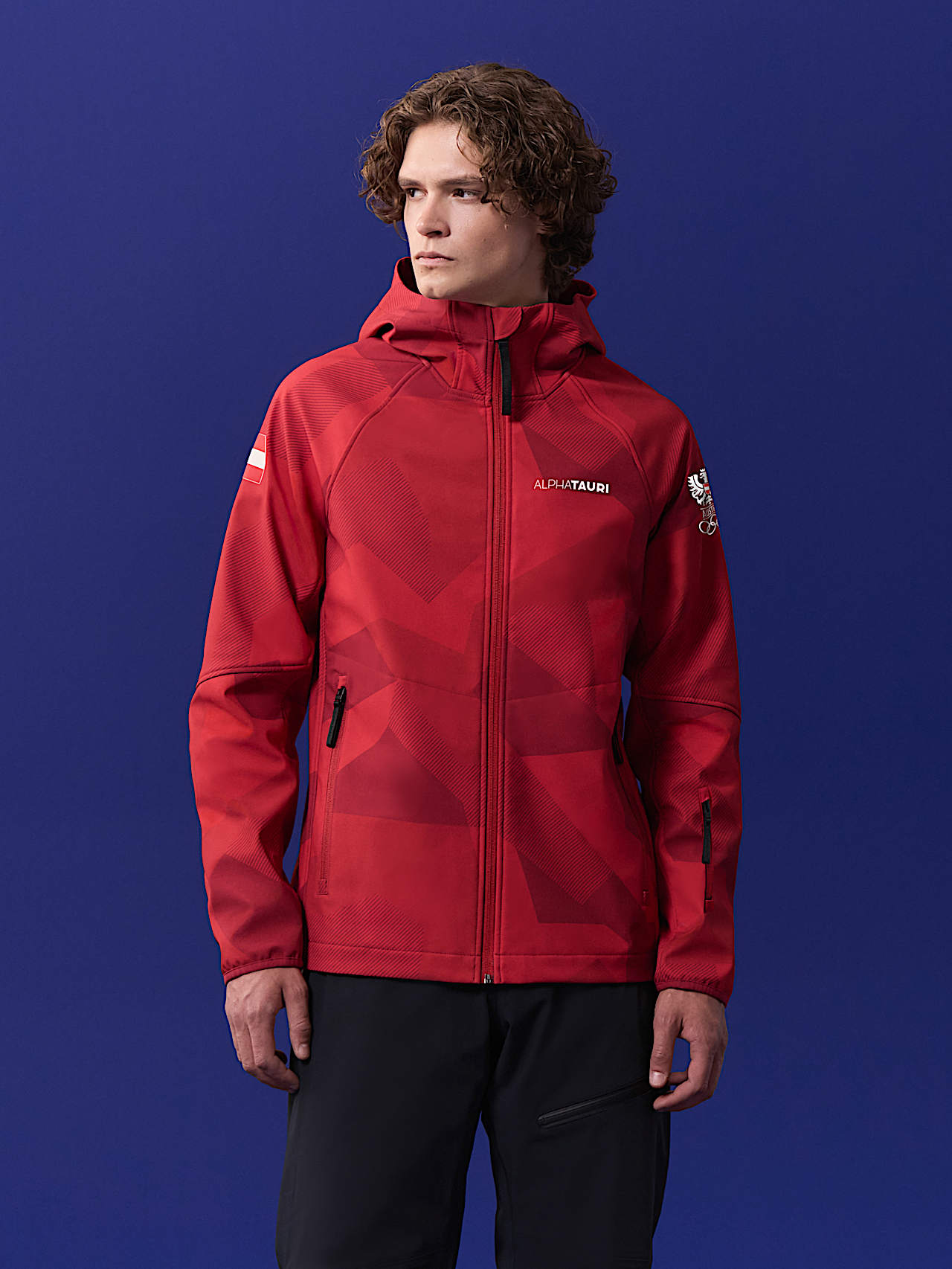 AlphaTauri | Softshelljacke für Herren | Olympic Team Austria Kollektion in Red für Herren