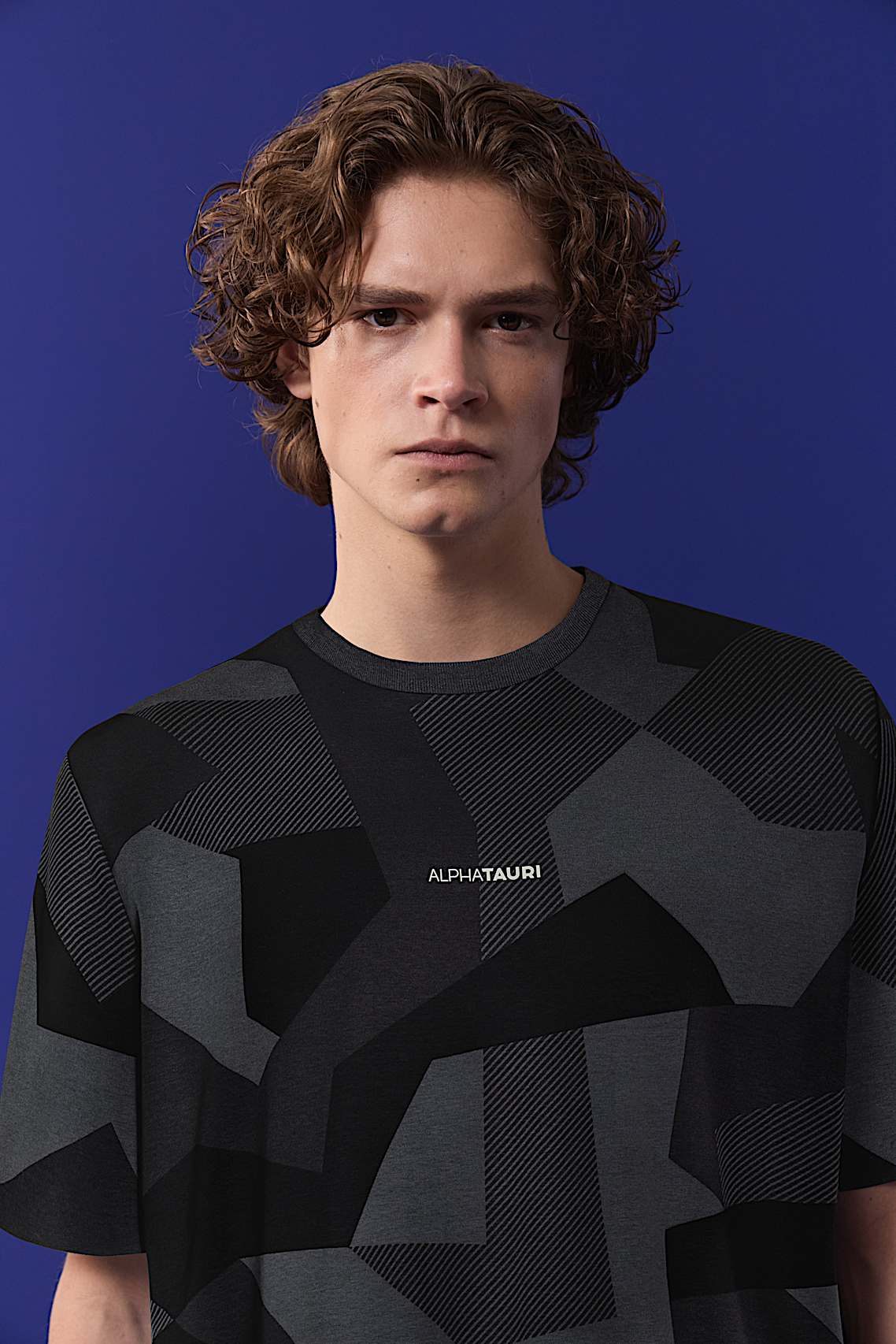 AlphaTauri | T-shirt avec imprimé intégral | Collection Olympic Team Austria in Black for Homme