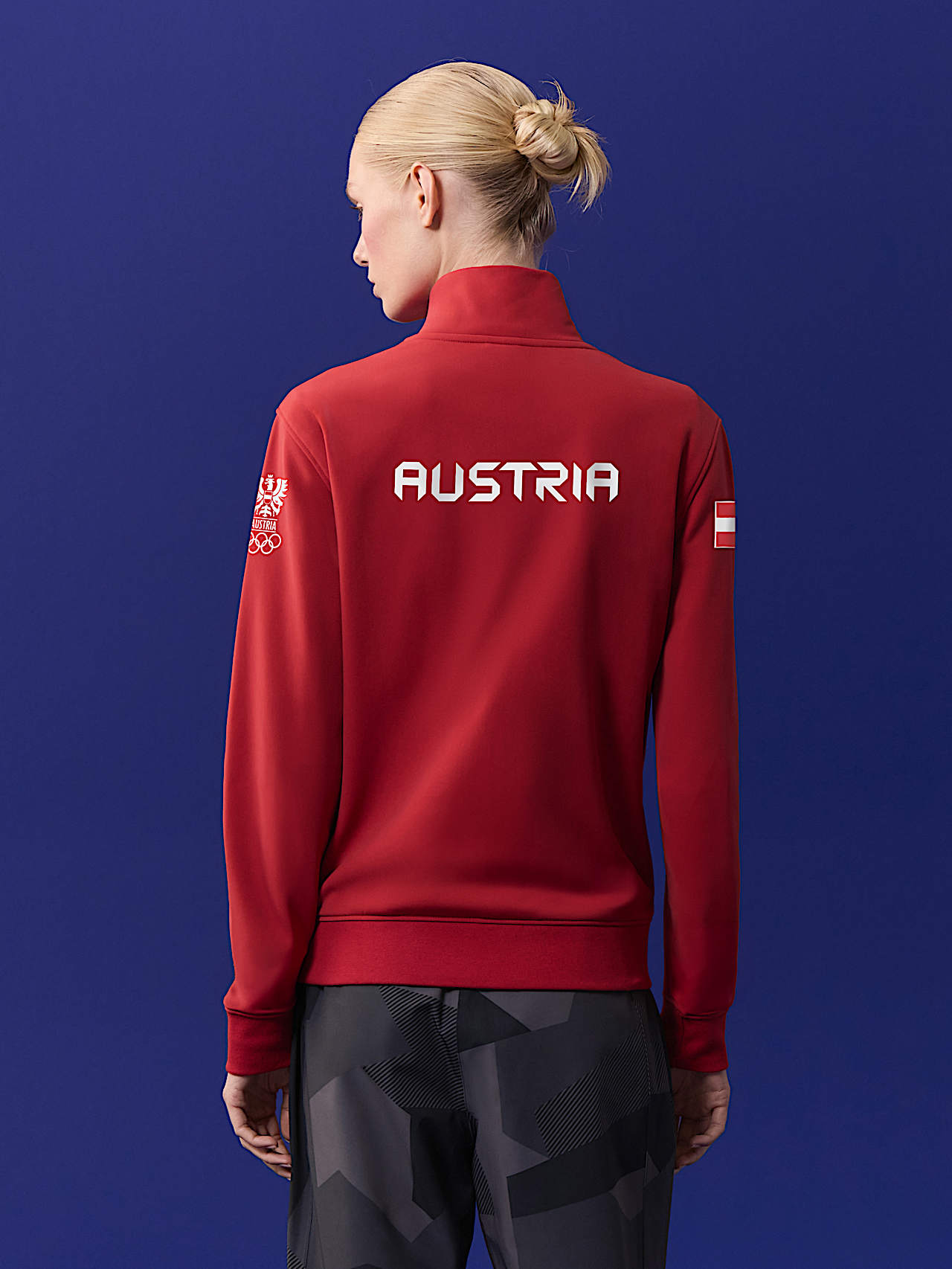 AlphaTauri | Giacca in pile unisex | Collezione Olympic Team Austria in Red for Unisex AlphaTauri | Giacca in pile unisex | Collezione Olympic Team Austria in Red for Unisex