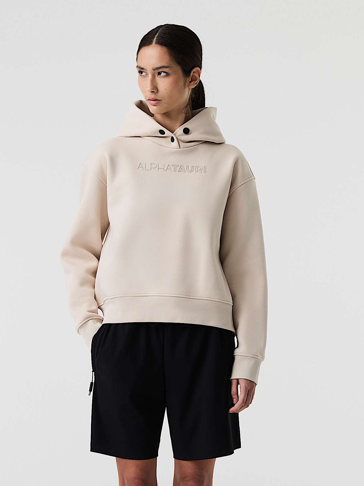 AlphaTauri | SERA V2.Y8.02 | Hoodie mit charakteristischem Logo in Stone für Damen