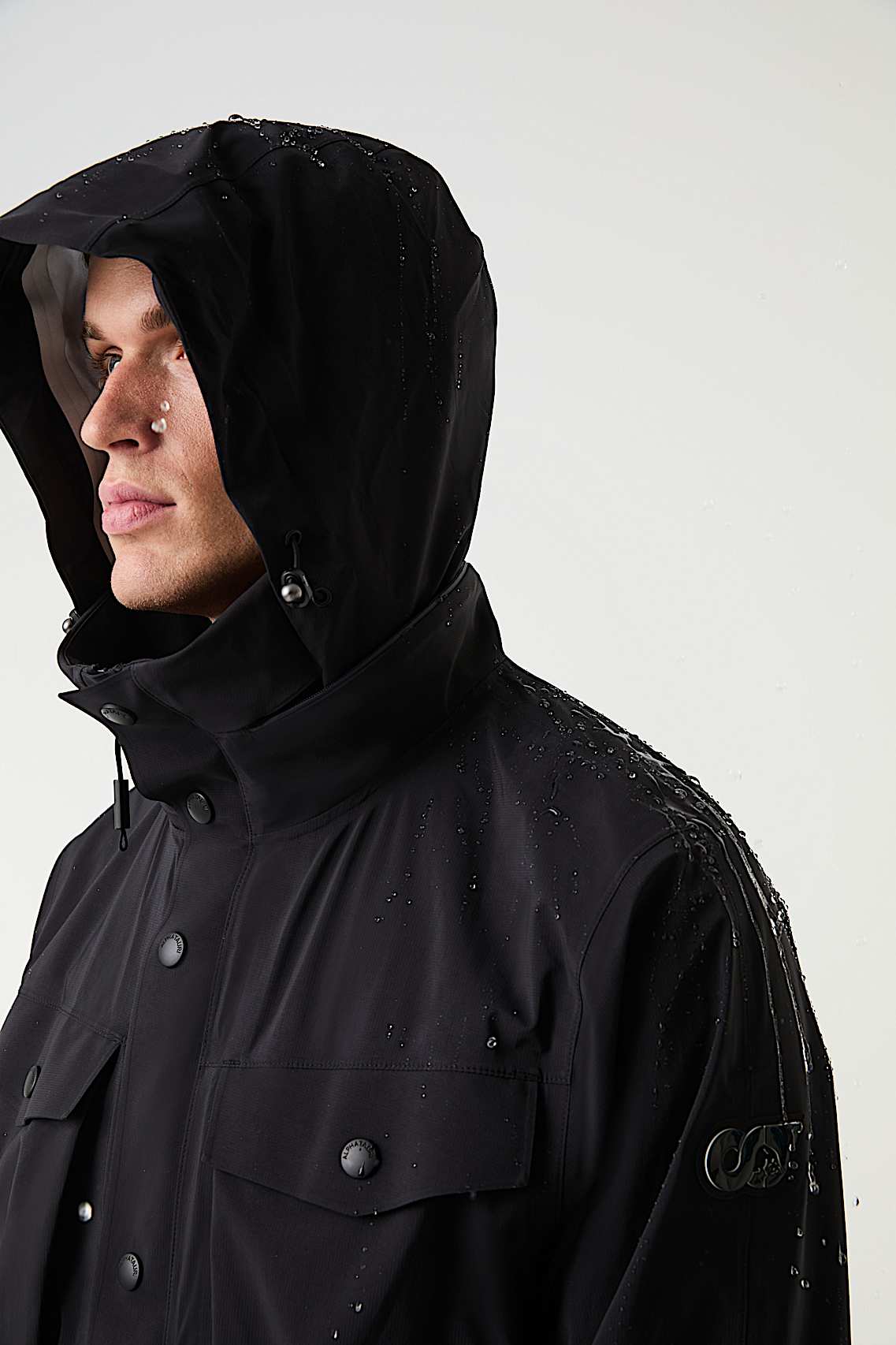 AlphaTauri | OLIGH V1.Y9.01 | Chaqueta ligera impermeable in Negro for Hombre