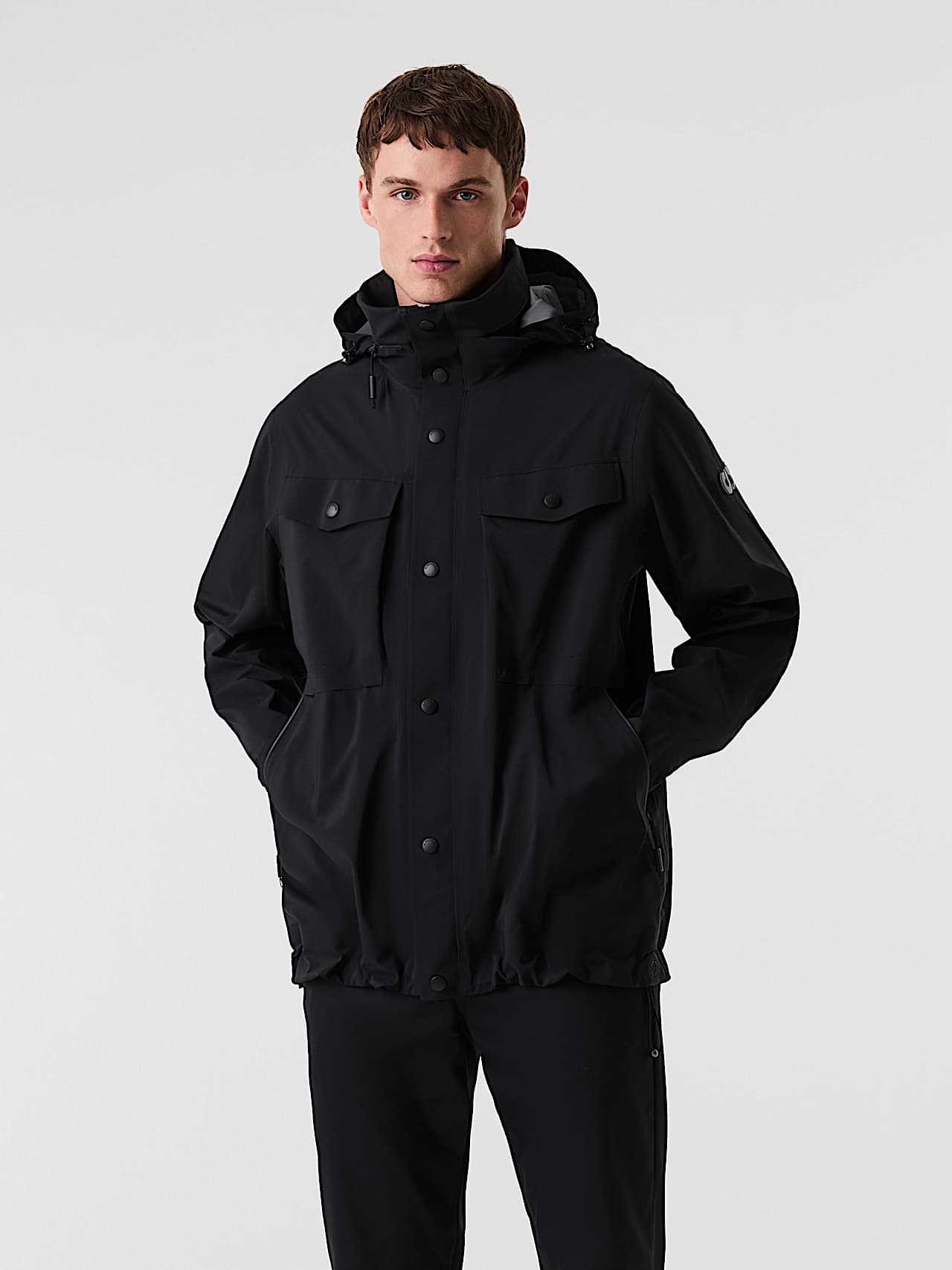 AlphaTauri | OLIGH V1.Y9.01 | Veste légère déperlante in Noir for Homme