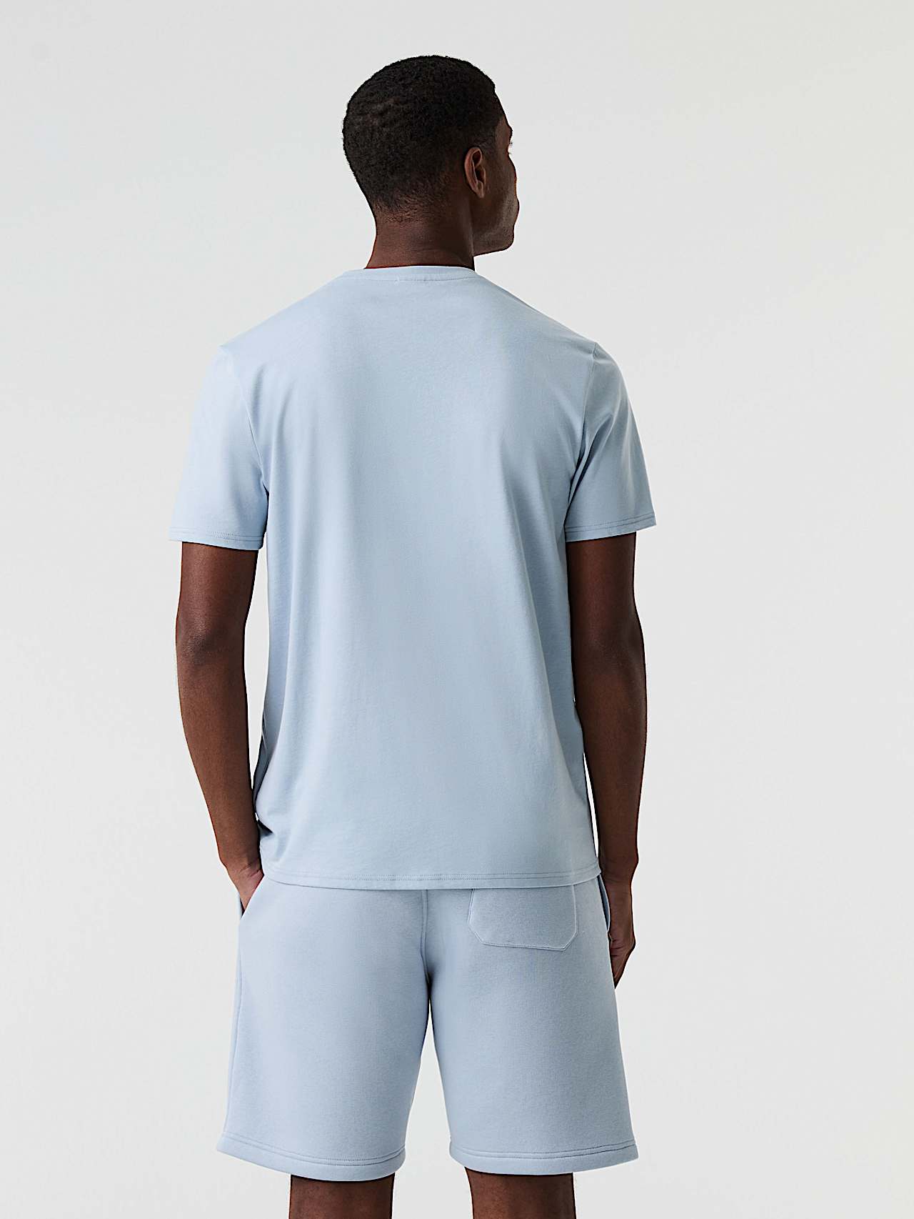 AlphaTauri | JUMMO V1.Y9.01 | T-shirt con logo riflettente in Fog Blue for Uomo