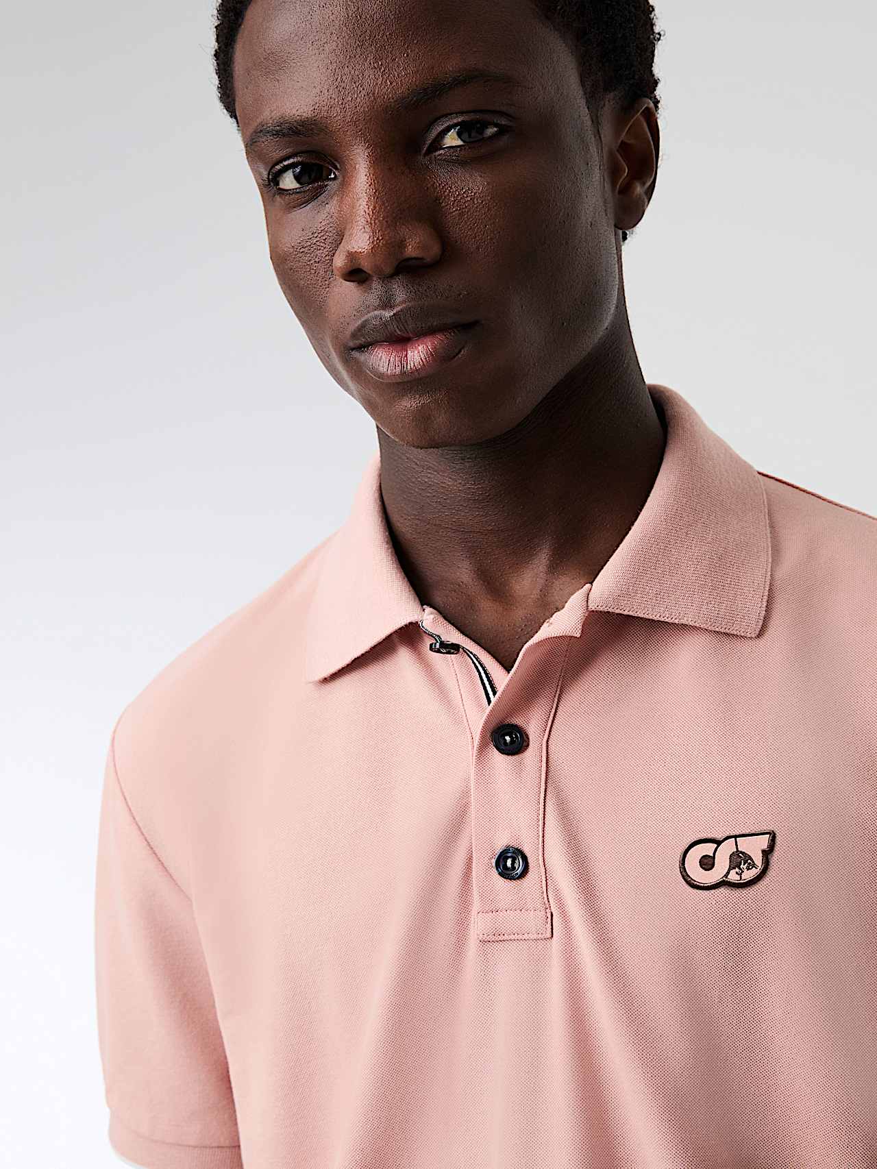 AlphaTauri | JUNX V2.Y9.01 | Polo in piqué in Misty Pink for Uomo AlphaTauri | JUNX V2.Y9.01 | Polo in piqué in Misty Pink for Uomo