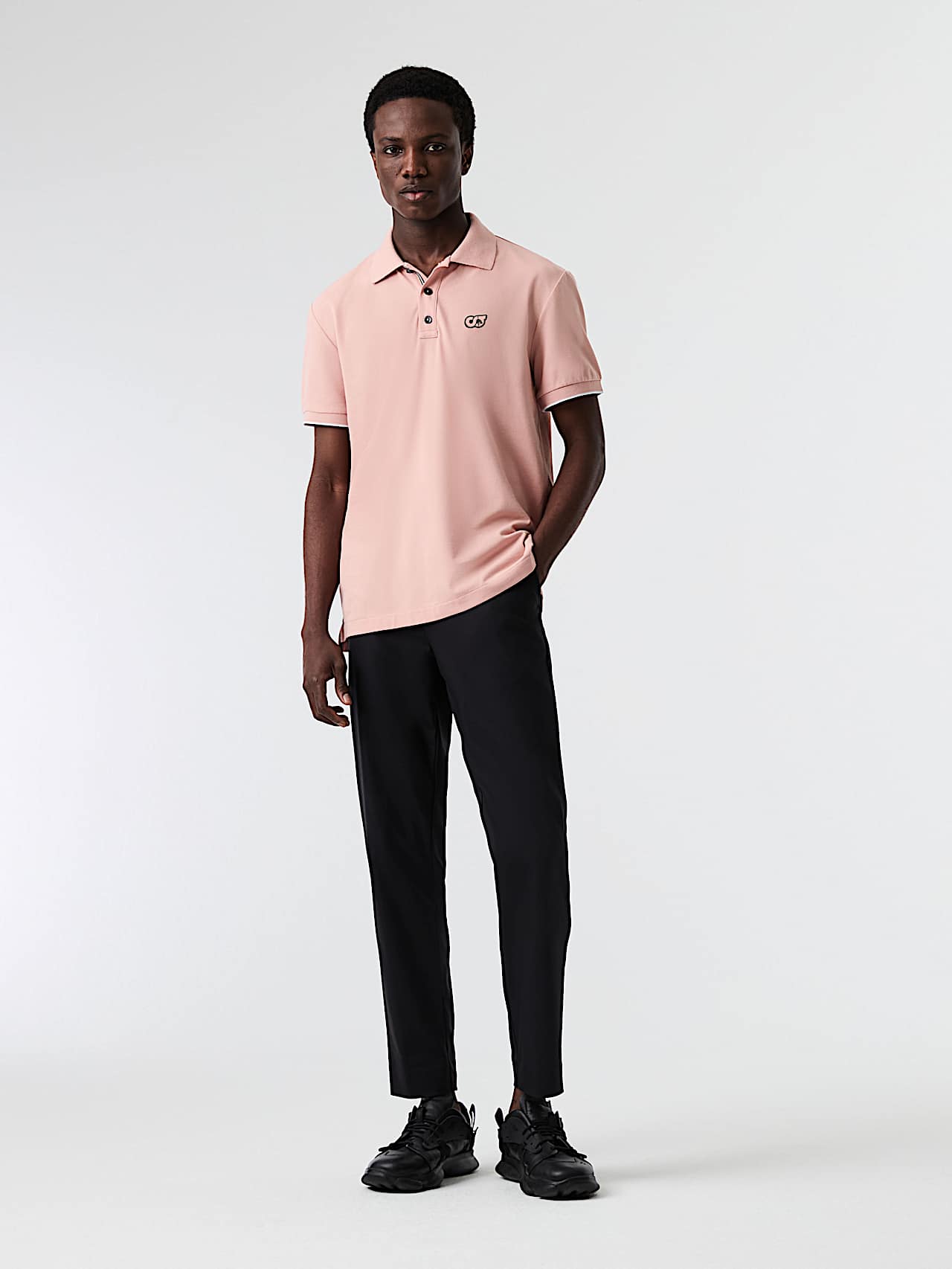 AlphaTauri | JUNX V2.Y9.01 | Polo in piqué in Misty Pink for Uomo AlphaTauri | JUNX V2.Y9.01 | Polo in piqué in Misty Pink for Uomo