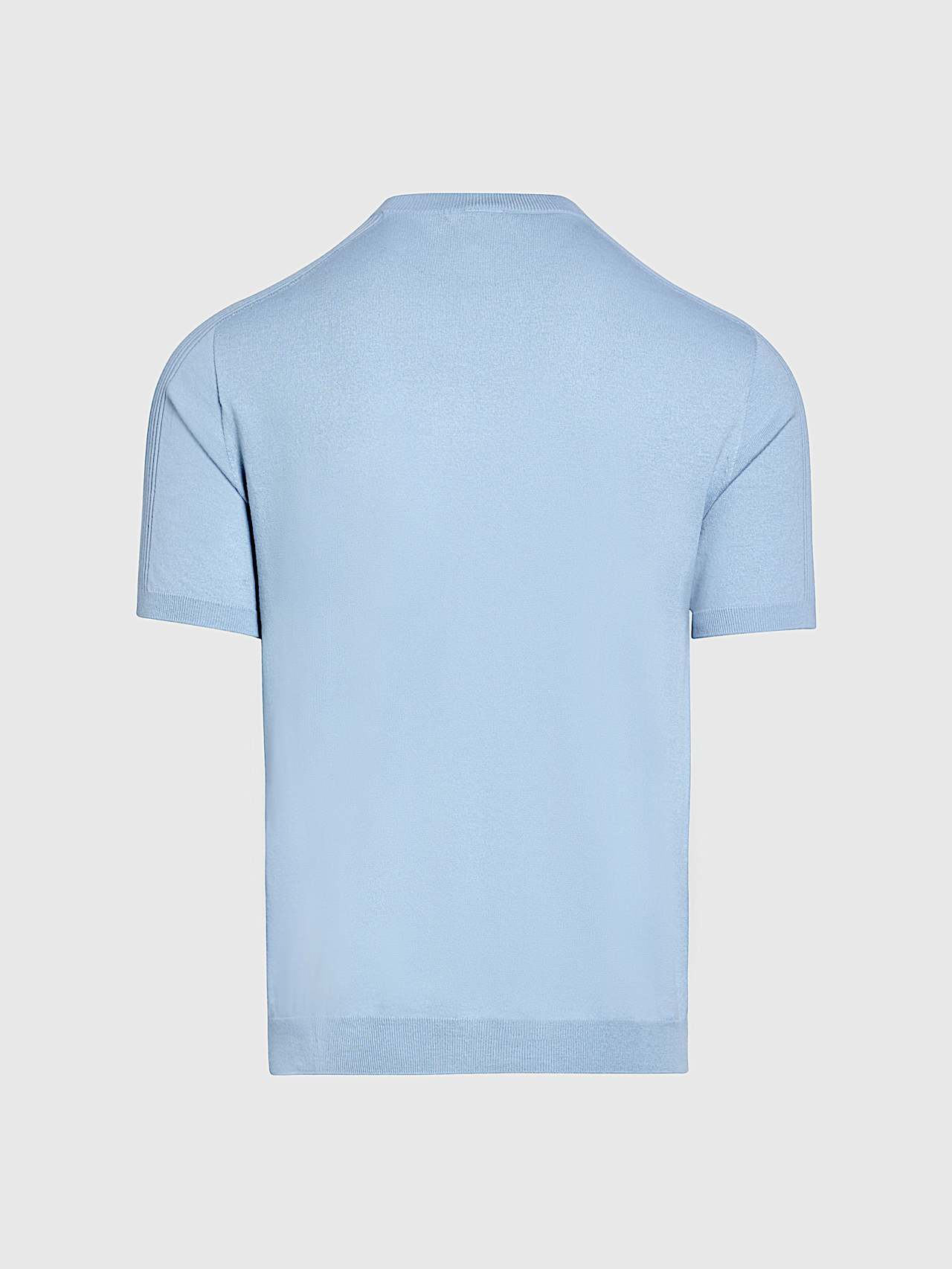 AlphaTauri | FOTOR V2.Y9.01 | T-shirt en maille 3D en coton et Coolmax® sans couture in Fog Blue for Homme