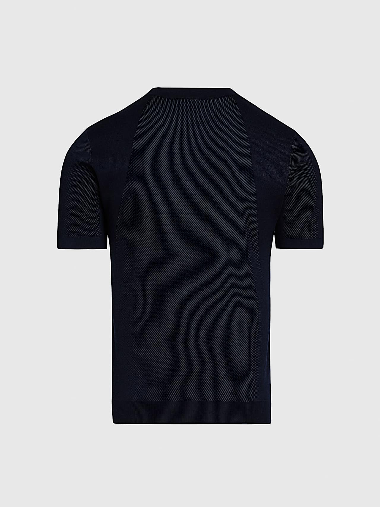 AlphaTauri | FAWEN V1.Y9.01 | T-shirt en maille de coton et lyocell in Bleu Marine for Homme