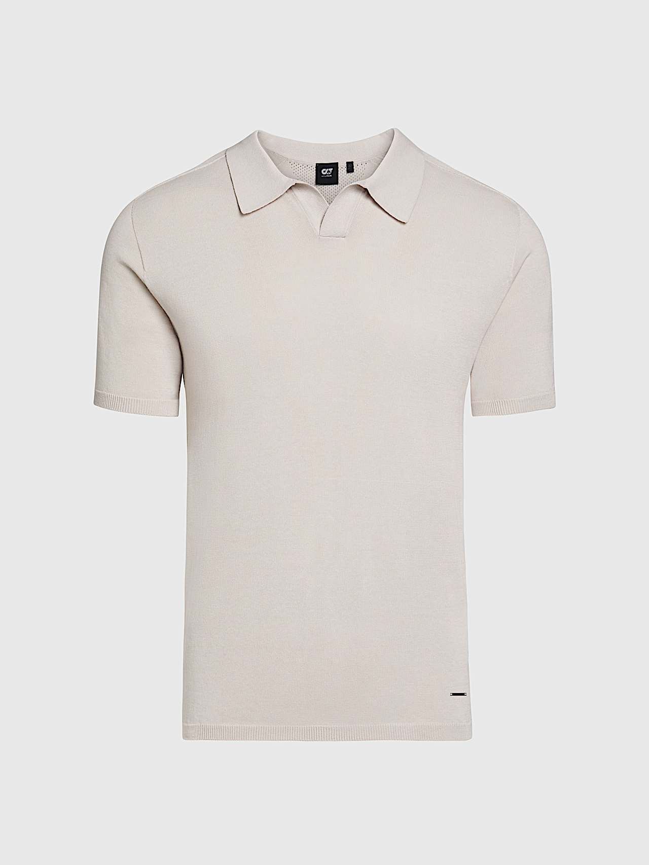 AlphaTauri | FASSA V1.Y9.01 | Polo en maille 3D en lin et coton sans coutures in Stone for Homme
