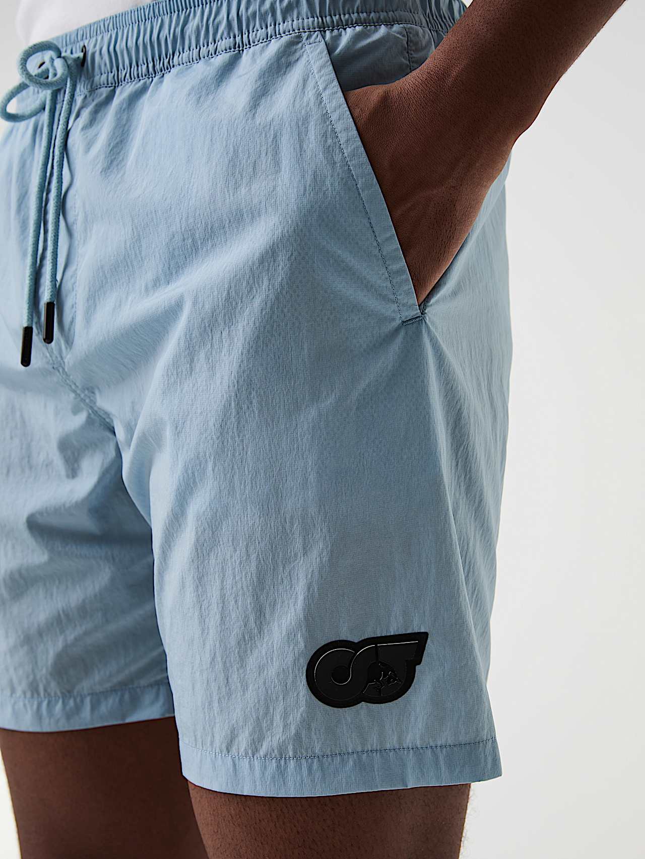 AlphaTauri | PETAL V1.Y9.01 | Leichte Badeshorts in Fog Blue für Herren