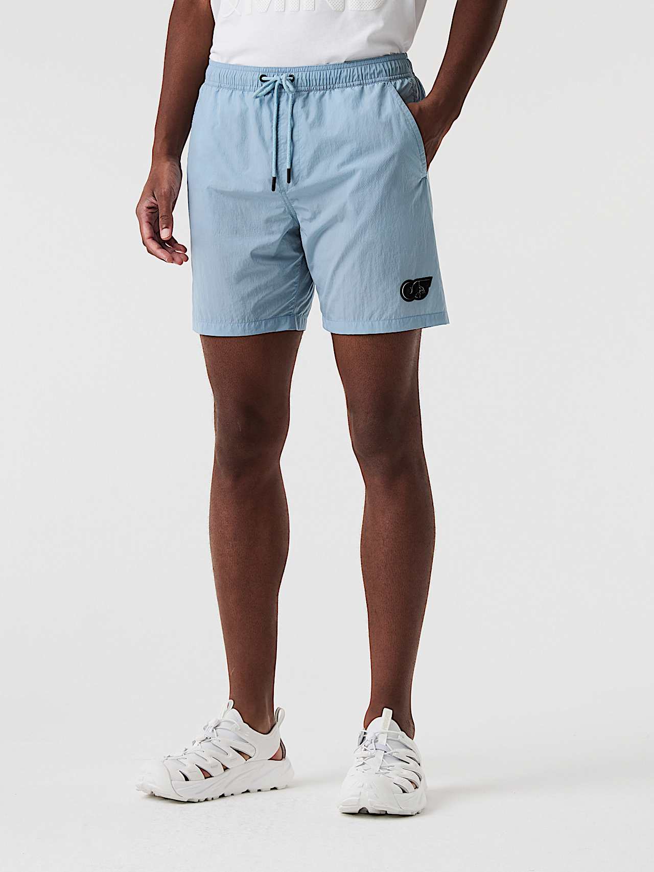 AlphaTauri | PETAL V1.Y9.01 | Leichte Badeshorts in Fog Blue für Herren