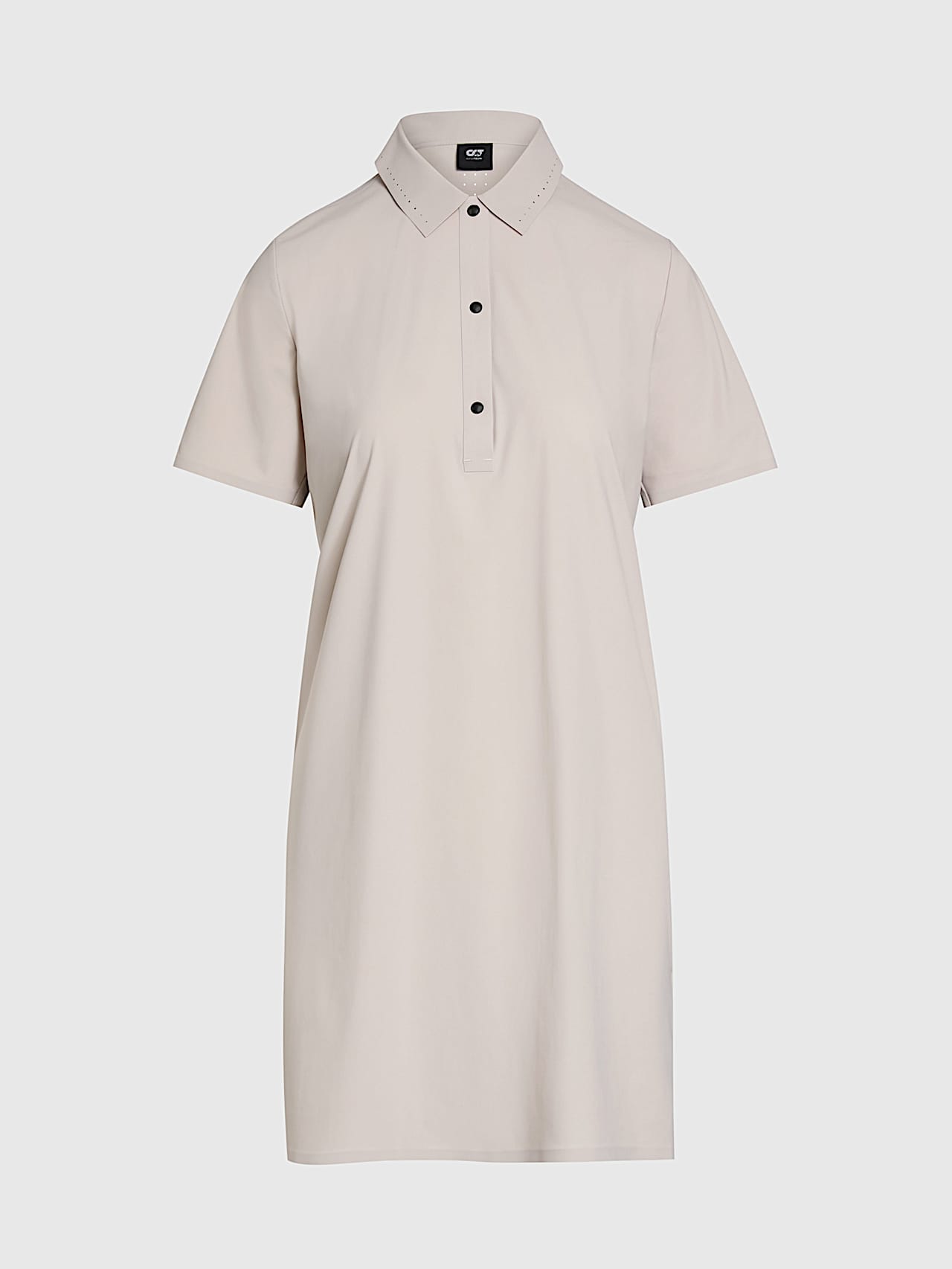 AlphaTauri | JANTOR V1.Y9.01 | Power Stretch Jersey Polo-Dress in Stone for Women