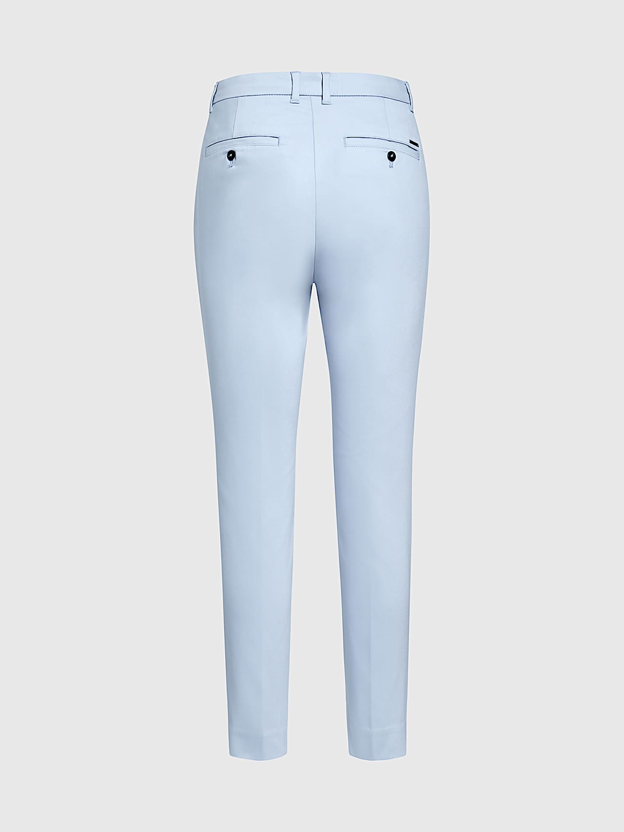 AlphaTauri | PERTI V5.Y9.01 | Tapered Trousers with Pleats in Fog Blue for Women