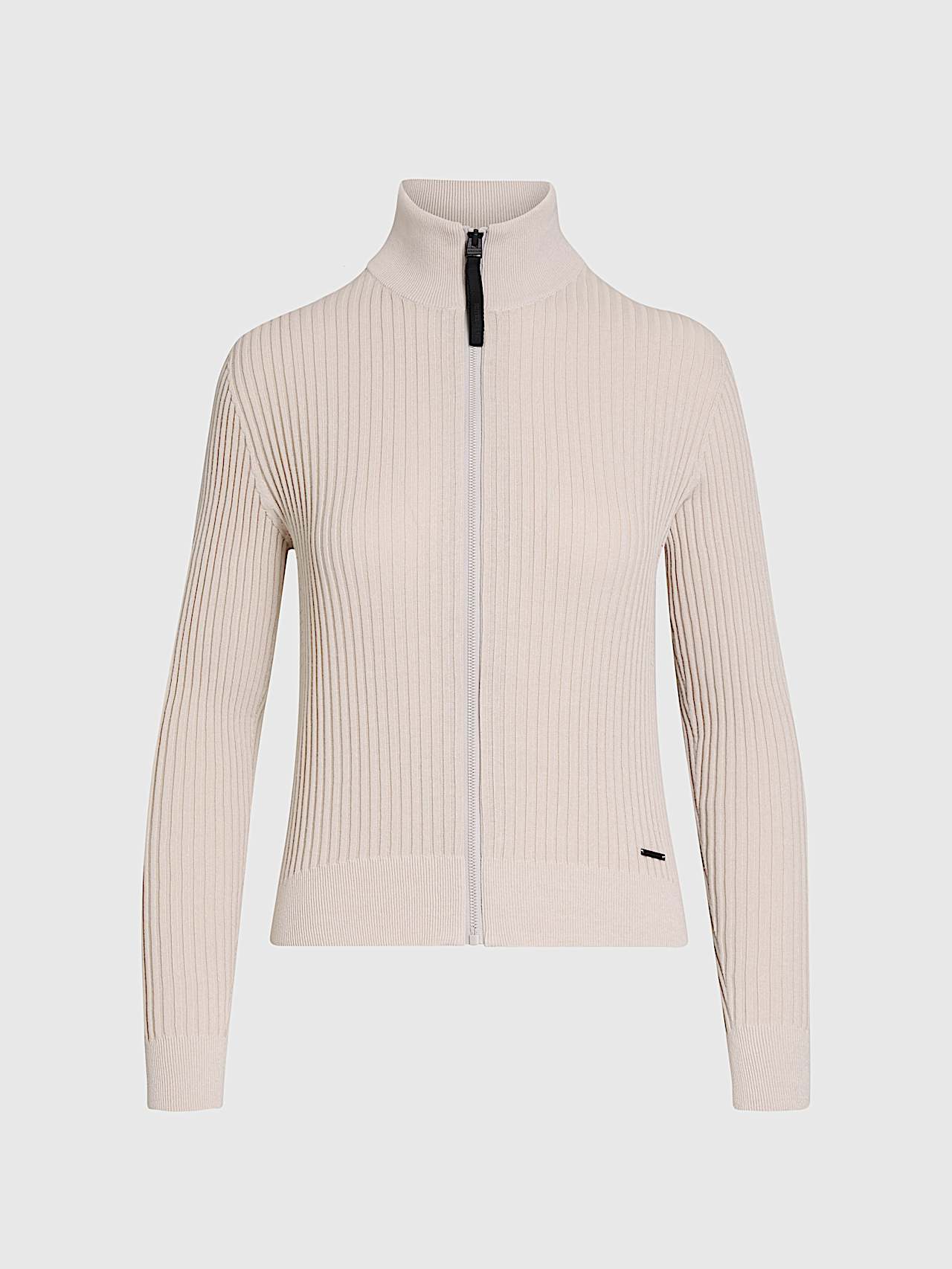 AlphaTauri | FONELA V1.Y9.01 | Giacca in lino e cotone in maglia 3D senza cuciture in Stone for Donna