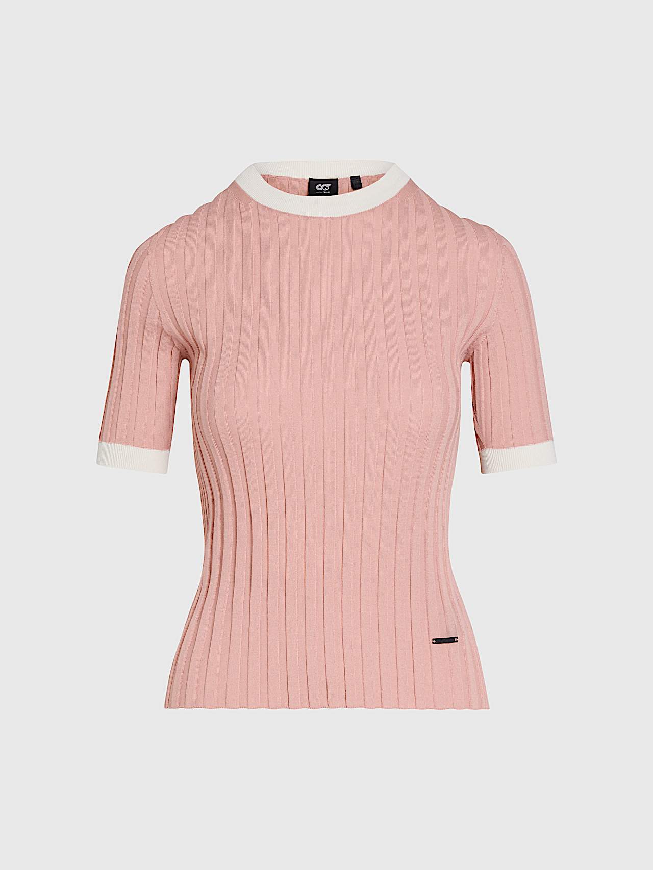 AlphaTauri | FONELE V1.Y9.01 | Nahtloses 3D-Strick-T-Shirt aus Kaschmir und Coolmax® in Misty Pink für Damen