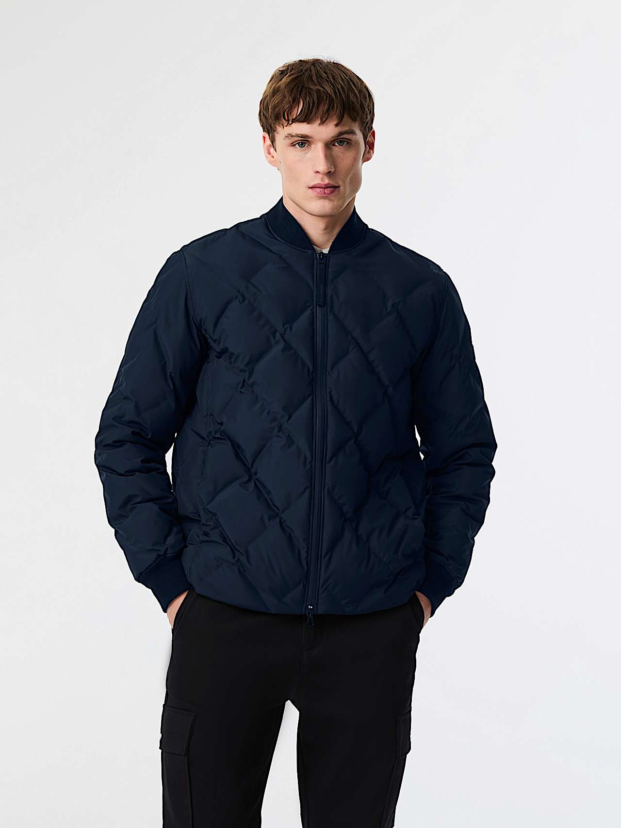 AlphaTauri | OCTAL V1.Y9.02 | Chaqueta bomber acolchada Primaloft® in Dark Navy for Hombre