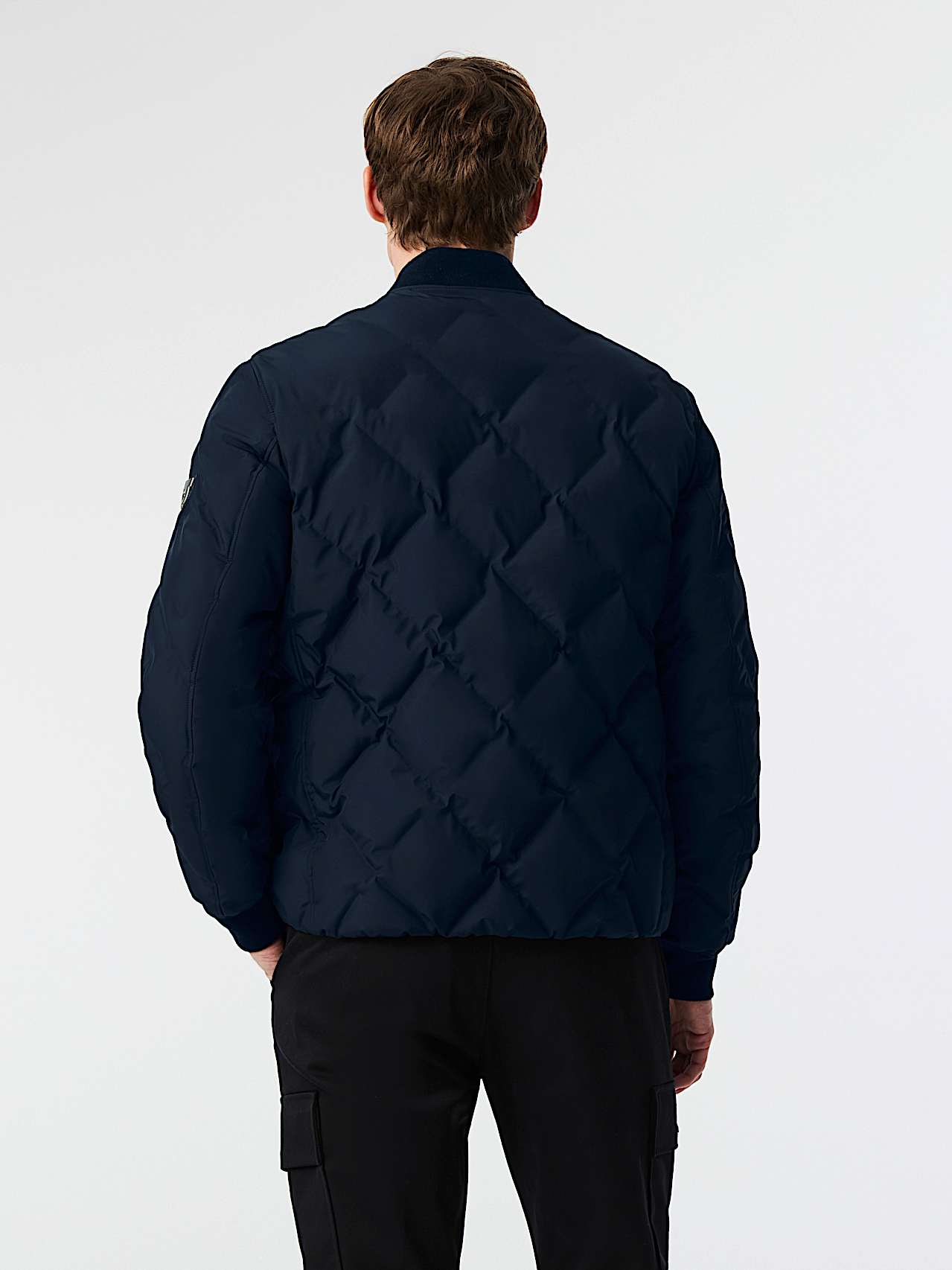 AlphaTauri | OCTAL V1.Y9.02 | Bomber in Primaloft® trapuntato in Dark Navy for Uomo