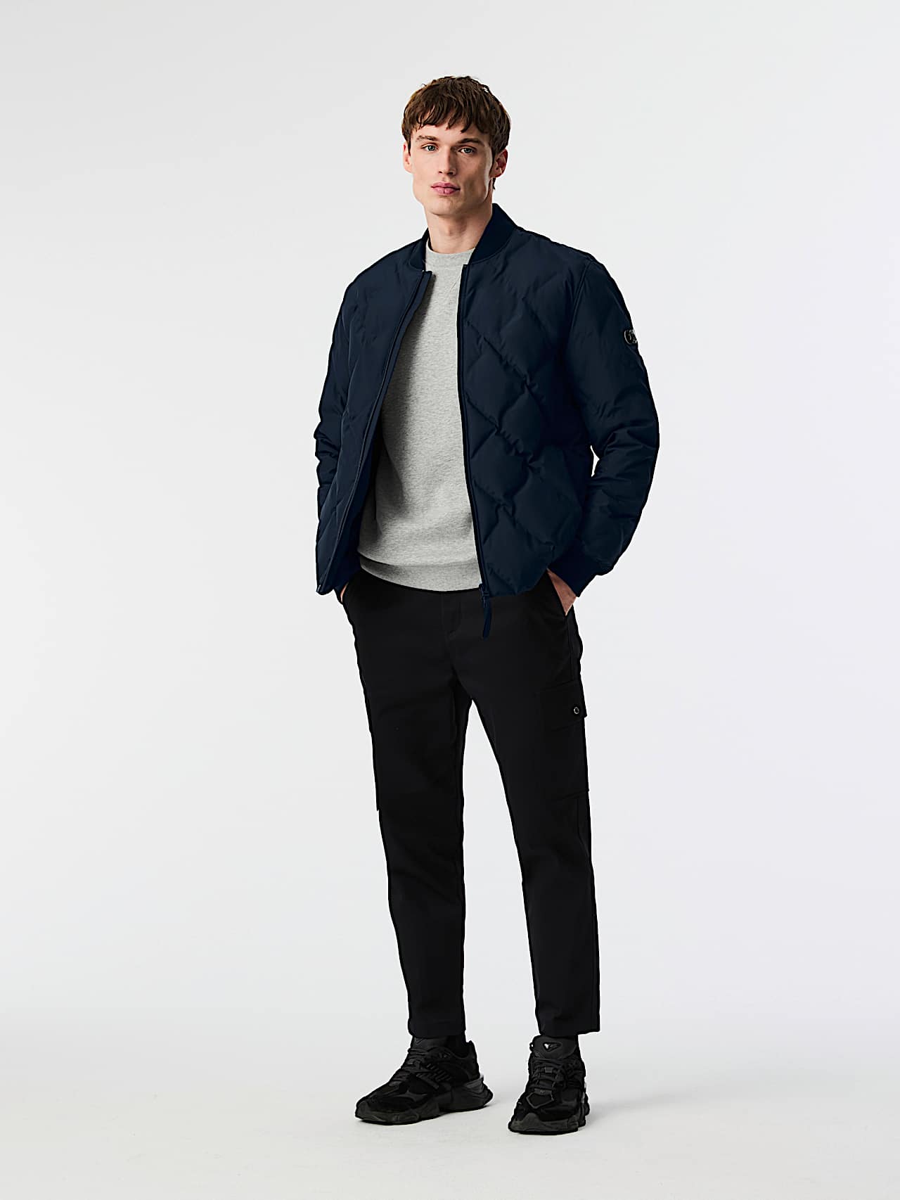 AlphaTauri | OCTAL V1.Y9.02 | Chaqueta bomber acolchada Primaloft® in Dark Navy for Hombre