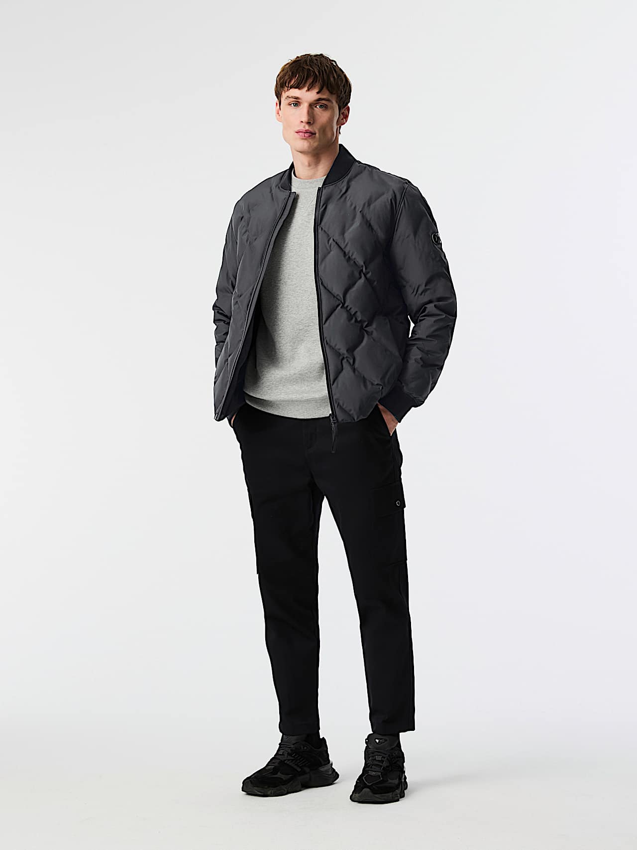AlphaTauri | OCTAL V1.Y9.02 | Chaqueta bomber acolchada Primaloft® in Dark Moss for Hombre
