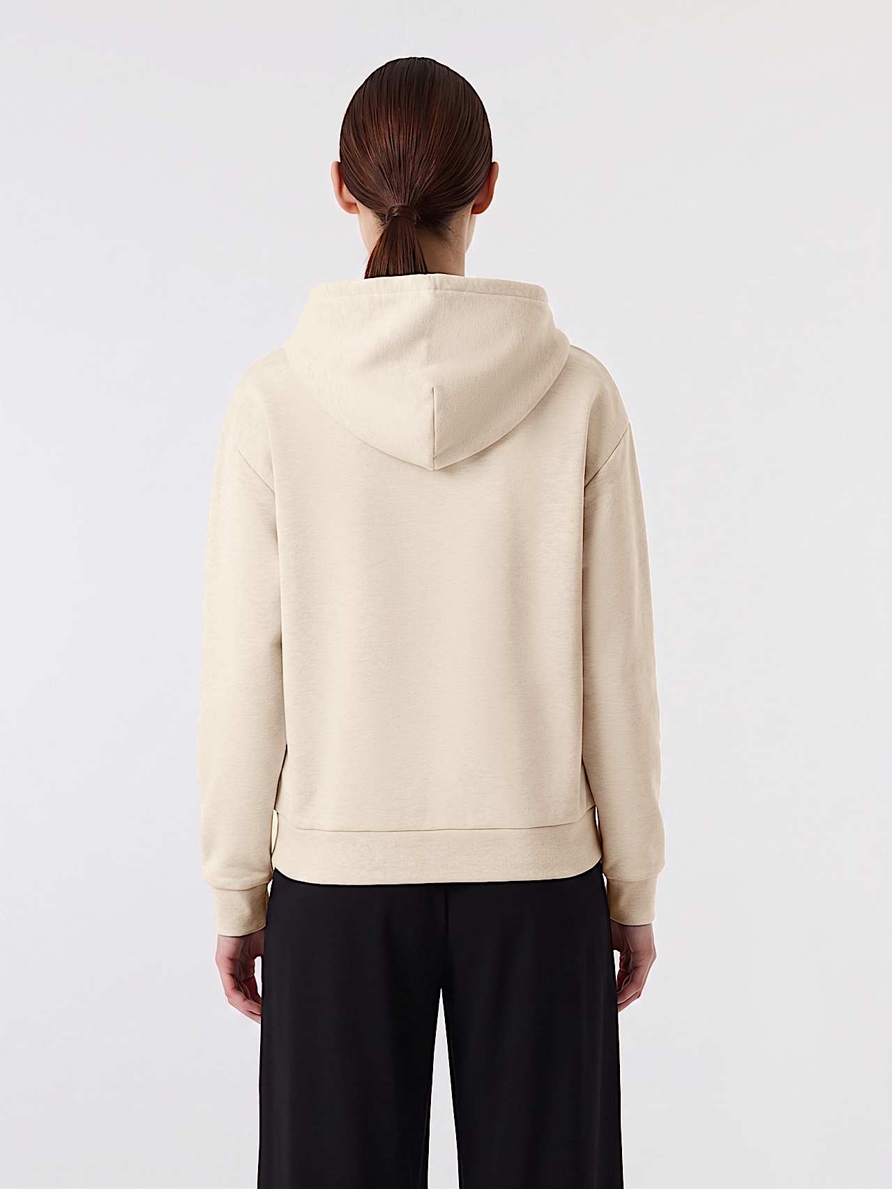 AlphaTauri | SURI V1.Y9.02 | Felpa con cappuccio Interlock vestibilità comoda in Stone for Donna