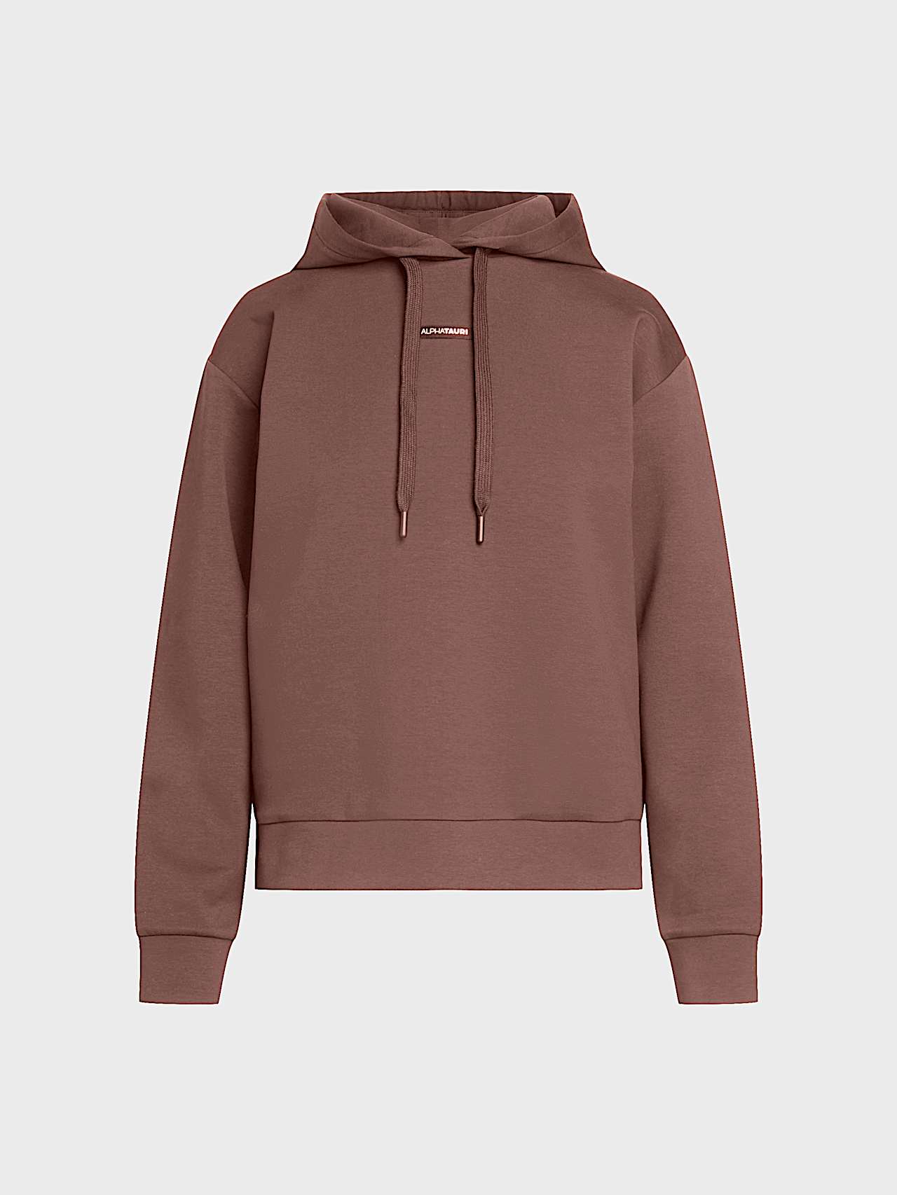 AlphaTauri | SURI V1.Y9.02 | Sweat-shirt à capuche coupe décontractée en maille interlock in Dark Rosewood for Femme