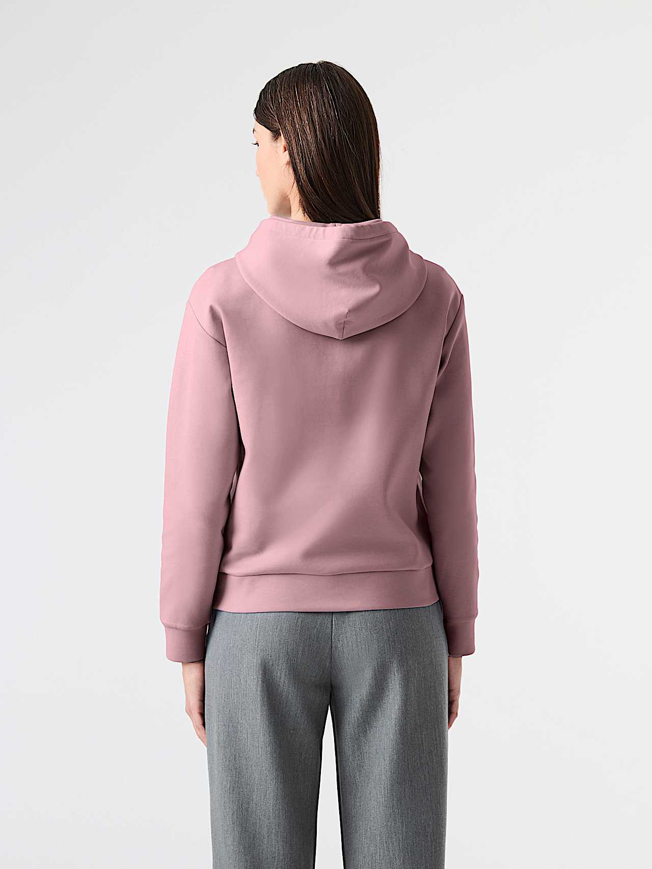 AlphaTauri | SURI V1.Y9.02 | Hoodie aus Interlock-Stoff und mit lockerer Passform in Dark Rosewood für Damen
