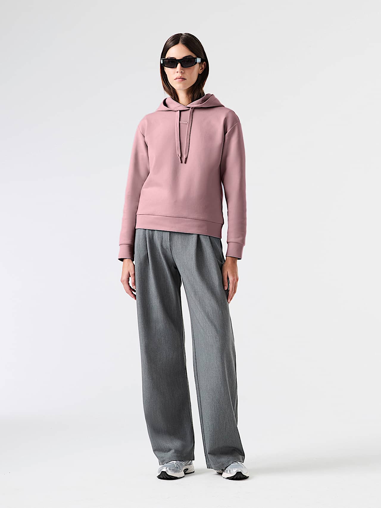 AlphaTauri | SURI V1.Y9.02 | Sudadera con capucha de corte holgado en interlock in Dark Rosewood for Mujer