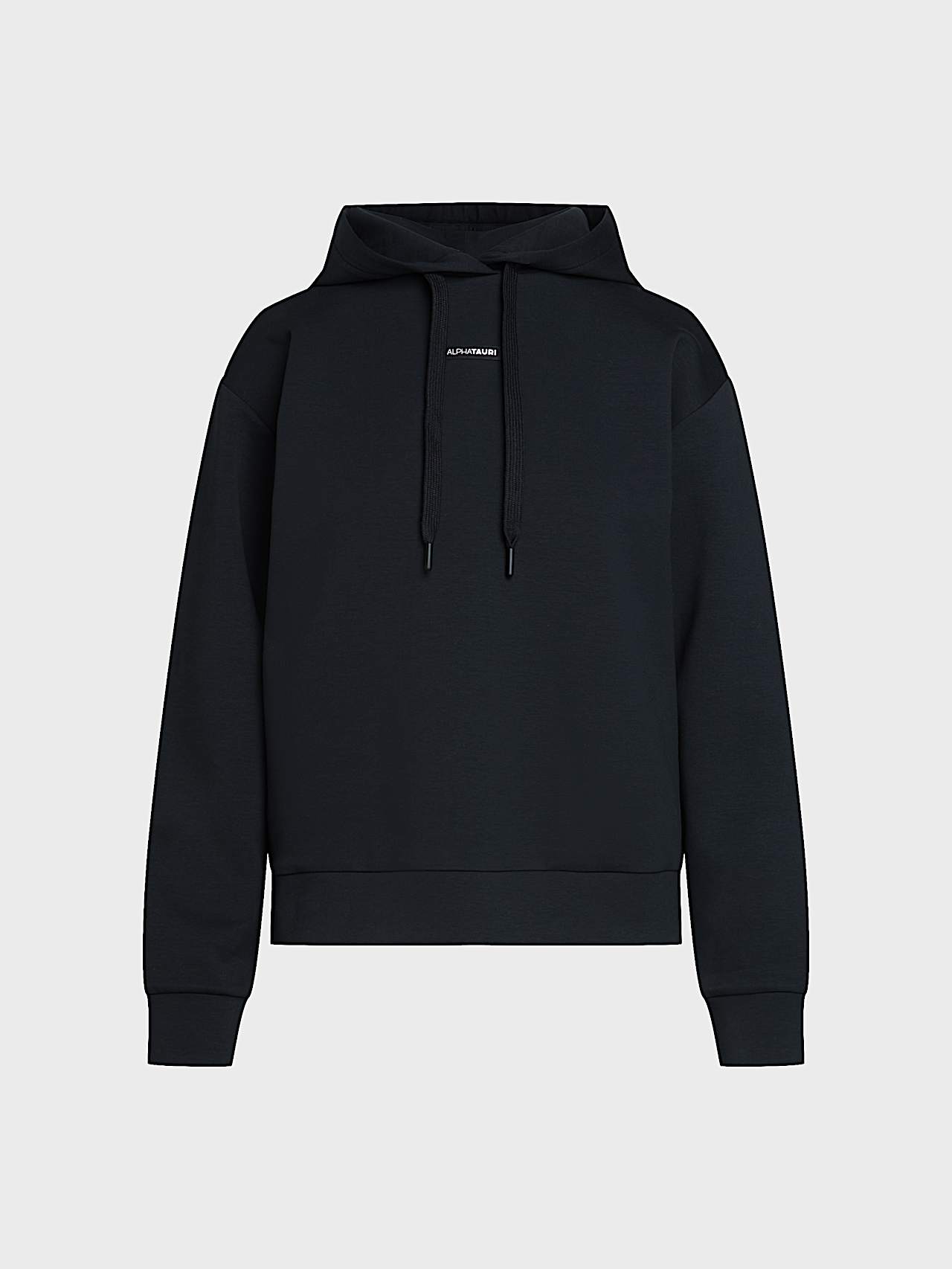 AlphaTauri | SURI V1.Y9.02 | Sweat-shirt à capuche coupe décontractée en maille interlock in Black for Femme