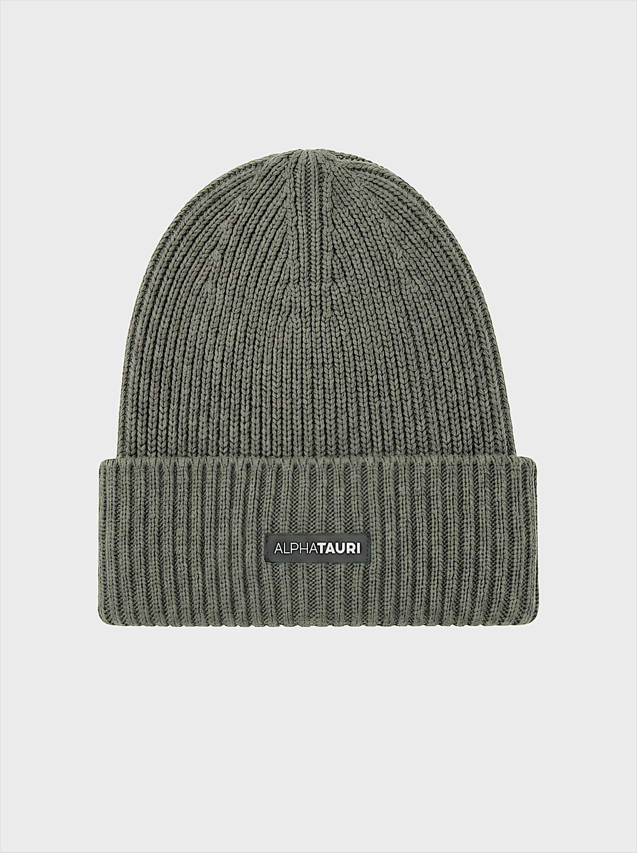 AlphaTauri | ARI V1.Y9.02  | Chunky Knitted Beanie in Dark Sage for Unisex