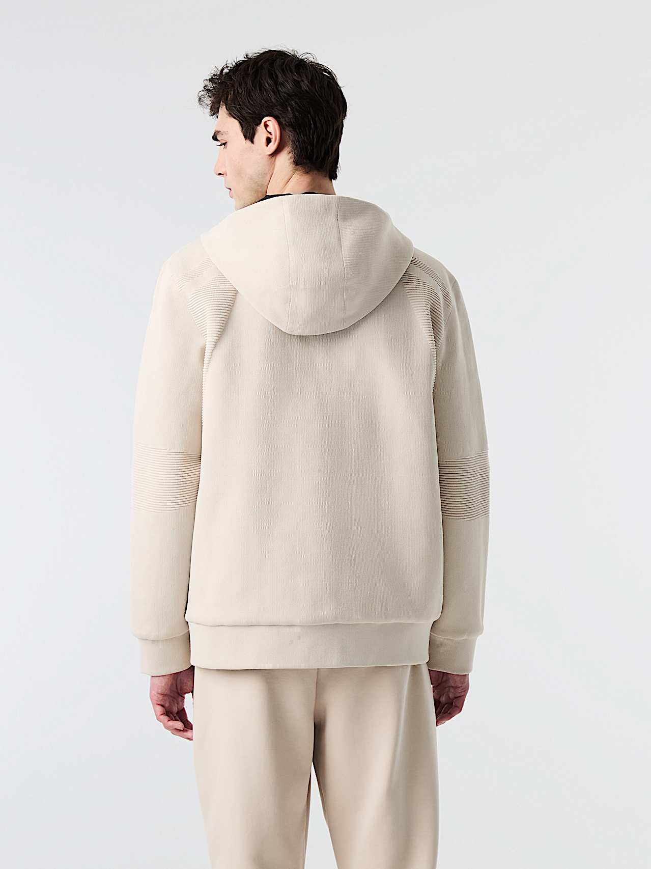AlphaTauri | ODRIN V1.Y10.02 | Wattierte Strickjacke in Stone für Herren