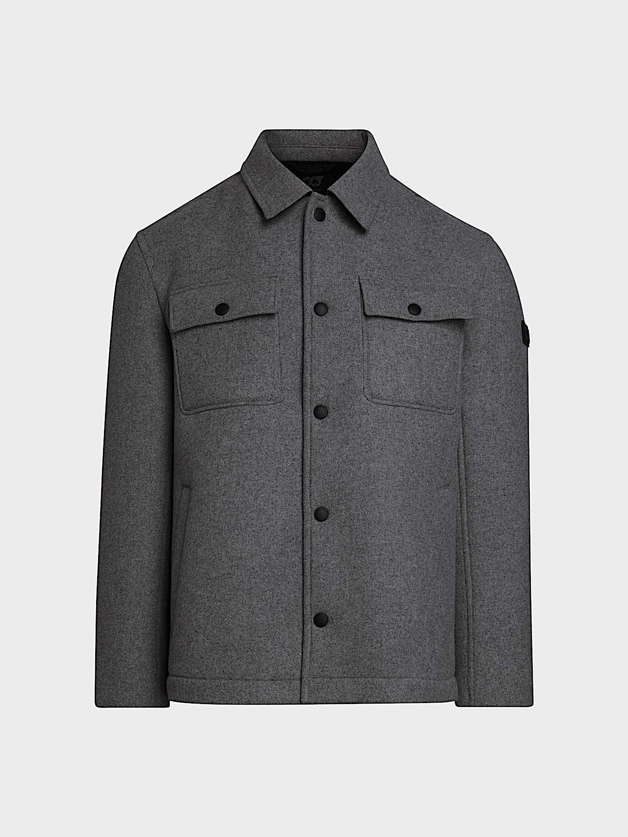 AlphaTauri | ORVILLE V1.Y10.02 | Sobrecamisa de lana técnica in Dark Grey Melange for Hombre