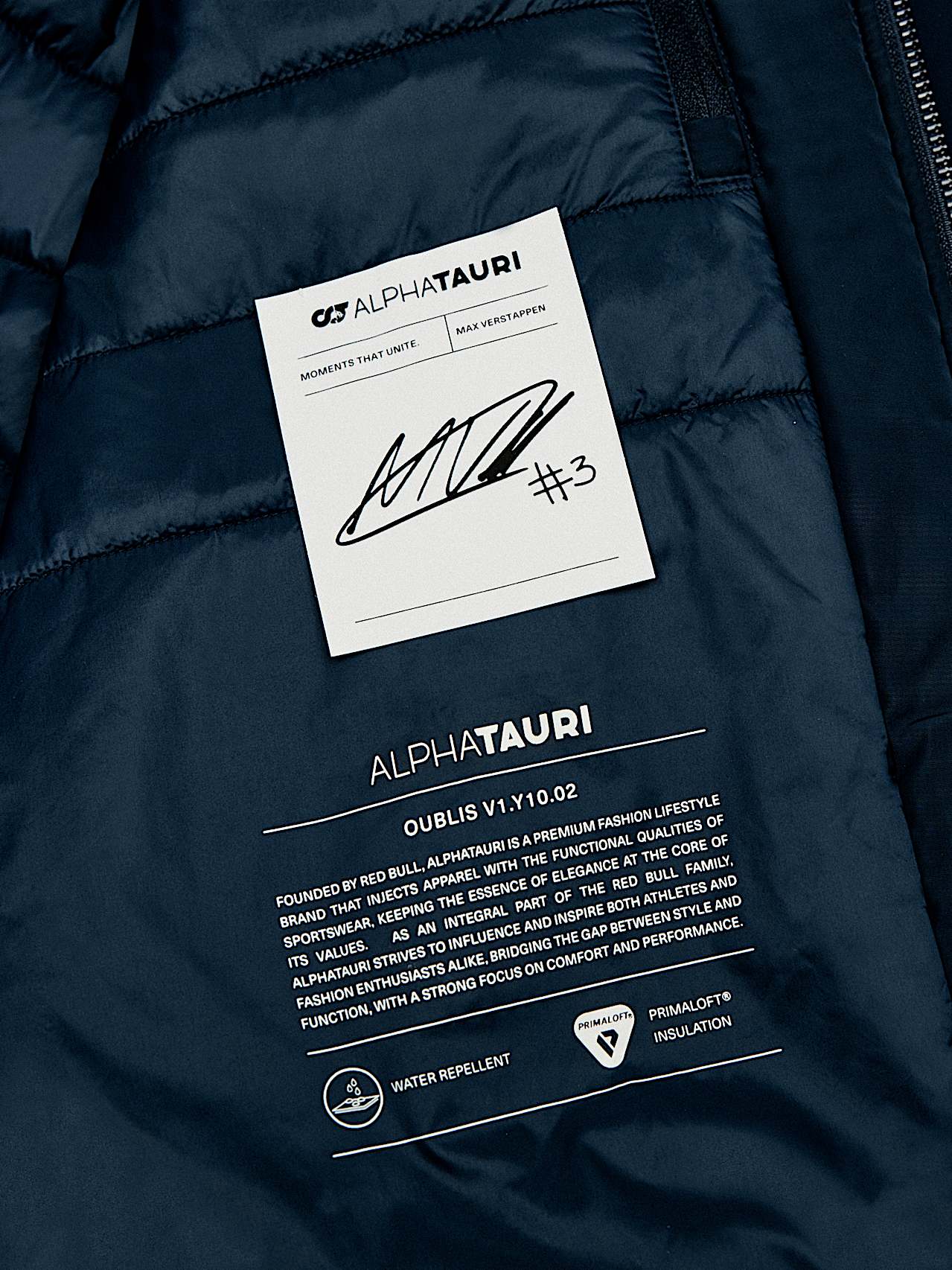 AlphaTauri | OUBLIS V1.Y10.02 | Bomber idrorepellente con imbottitura leggera in Primaloft® in Moments that Unite for Uomo