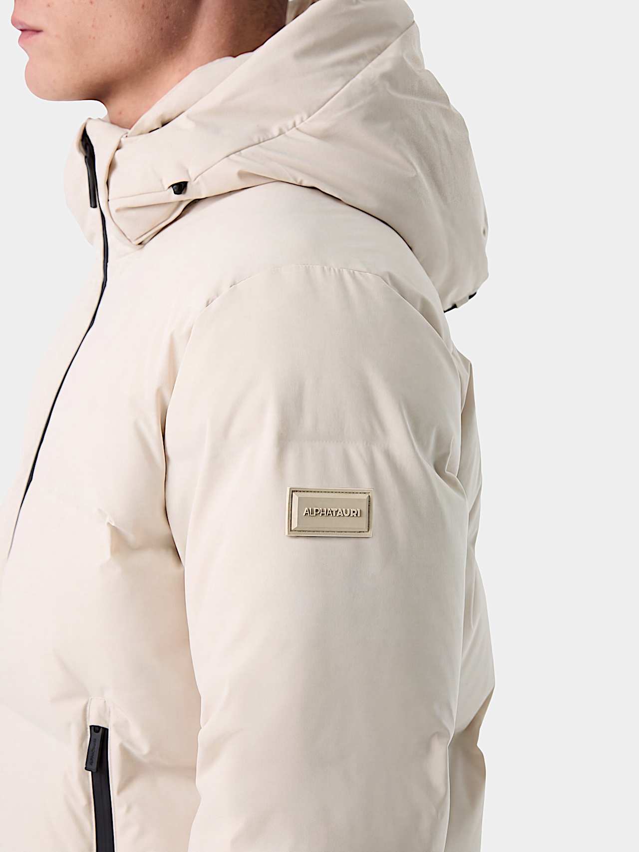 AlphaTauri | ODORU V4.Y10.02 | Doudoune rembourrée en duvet in Stone for Homme