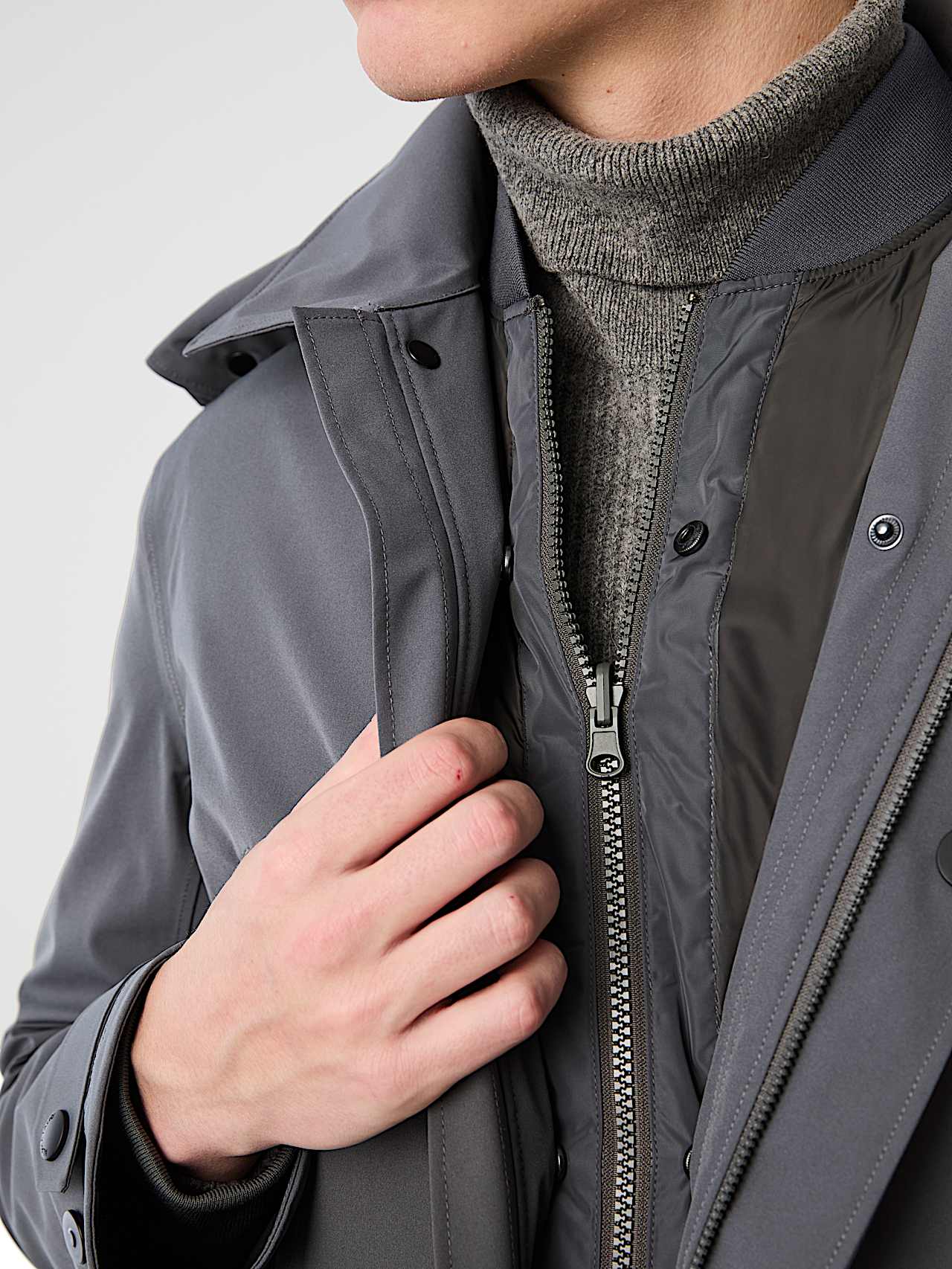 AlphaTauri | OEREN V3.Y10.02 | Parka 3 in 1 in Tauroshield® impermeabile in Dark Moss for Uomo