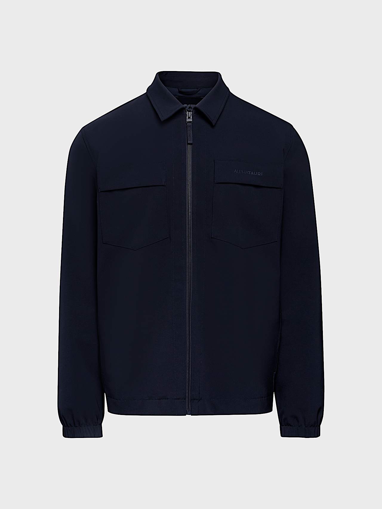 AlphaTauri | ONGERS V1.Y10.02 | Water-repellent Overshirt with 4-Way-Stretch in Dark Navy for Homme