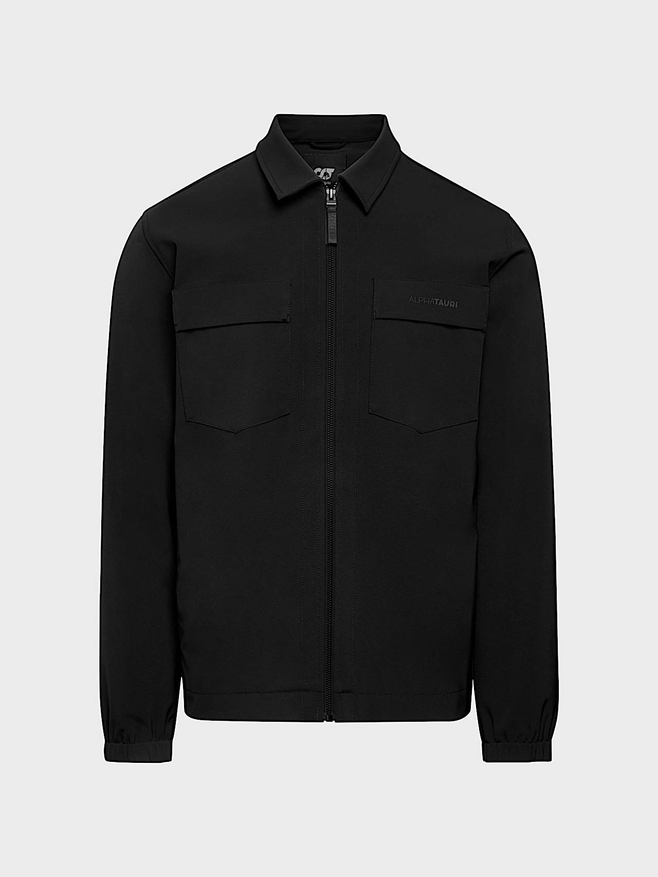AlphaTauri | ONGERS V1.Y10.02 | Water-repellent Overshirt with 4-Way-Stretch in Black for Hombre