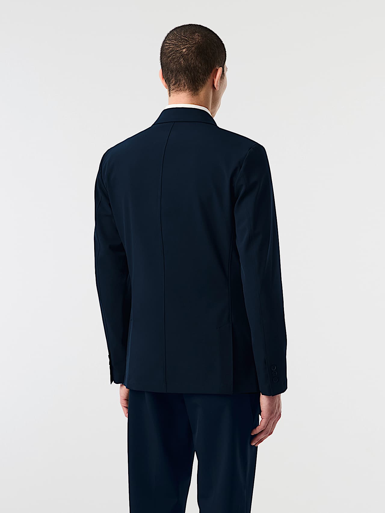 AlphaTauri | OSINA V3.Y10.02 | Elegant Stretch Blazer in Dark Navy for Men