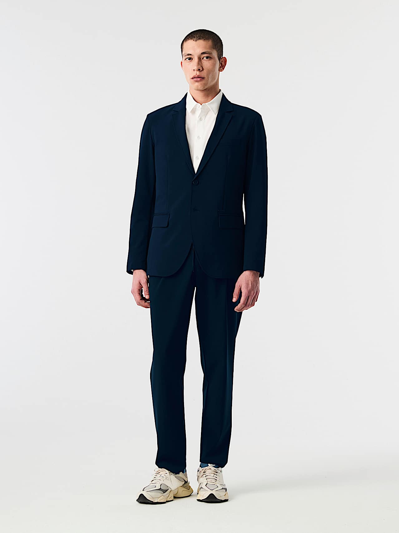 AlphaTauri | OSINA V3.Y10.02 | Elegant Stretch Blazer in Dark Navy for Men