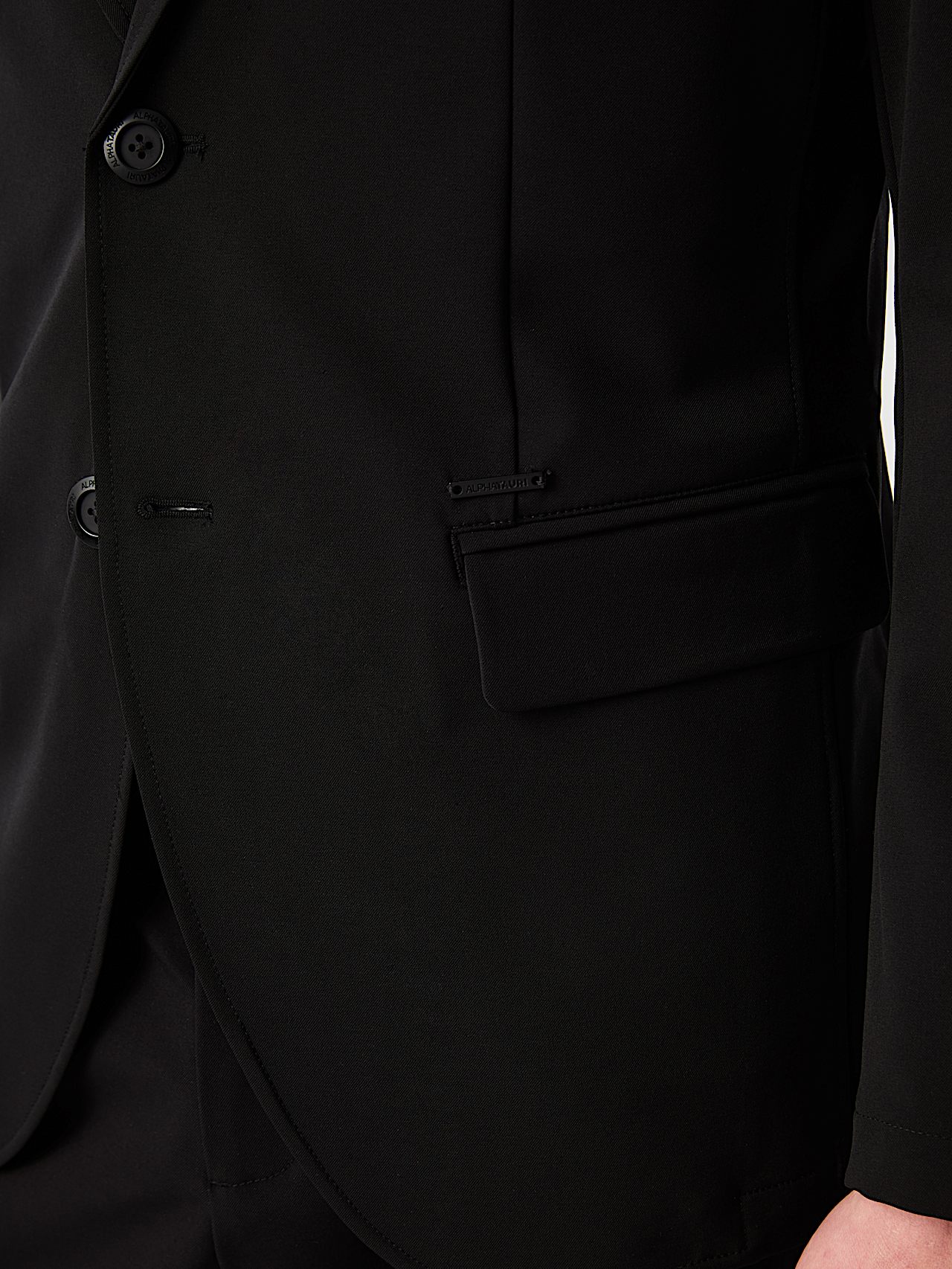 AlphaTauri | OSINA V3.Y10.02 | Elegant Stretch Blazer in Schwarz für Herren