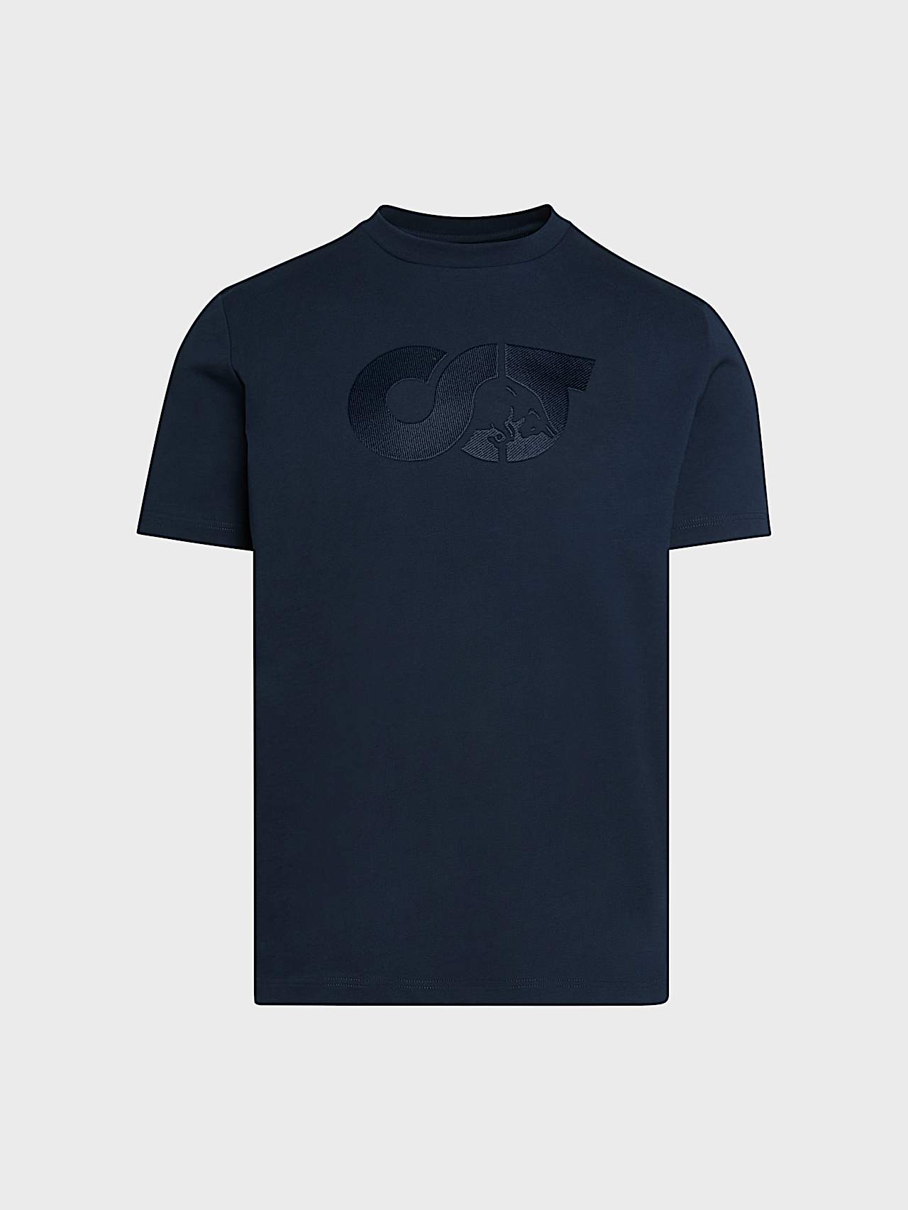 AlphaTauri | JILLE V1.Y10.02 | Maglietta in cotone biologico con logo ricamato in Dark Navy for Uomo