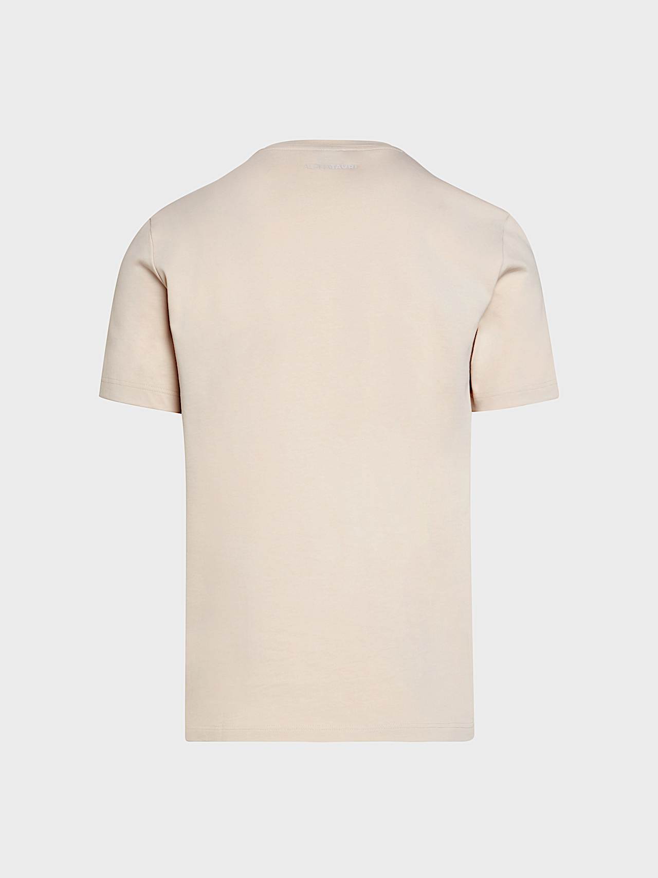 AlphaTauri | JILLE V1.Y10.02 | T-shirt en coton bio avec logo brodé in Stone for Homme