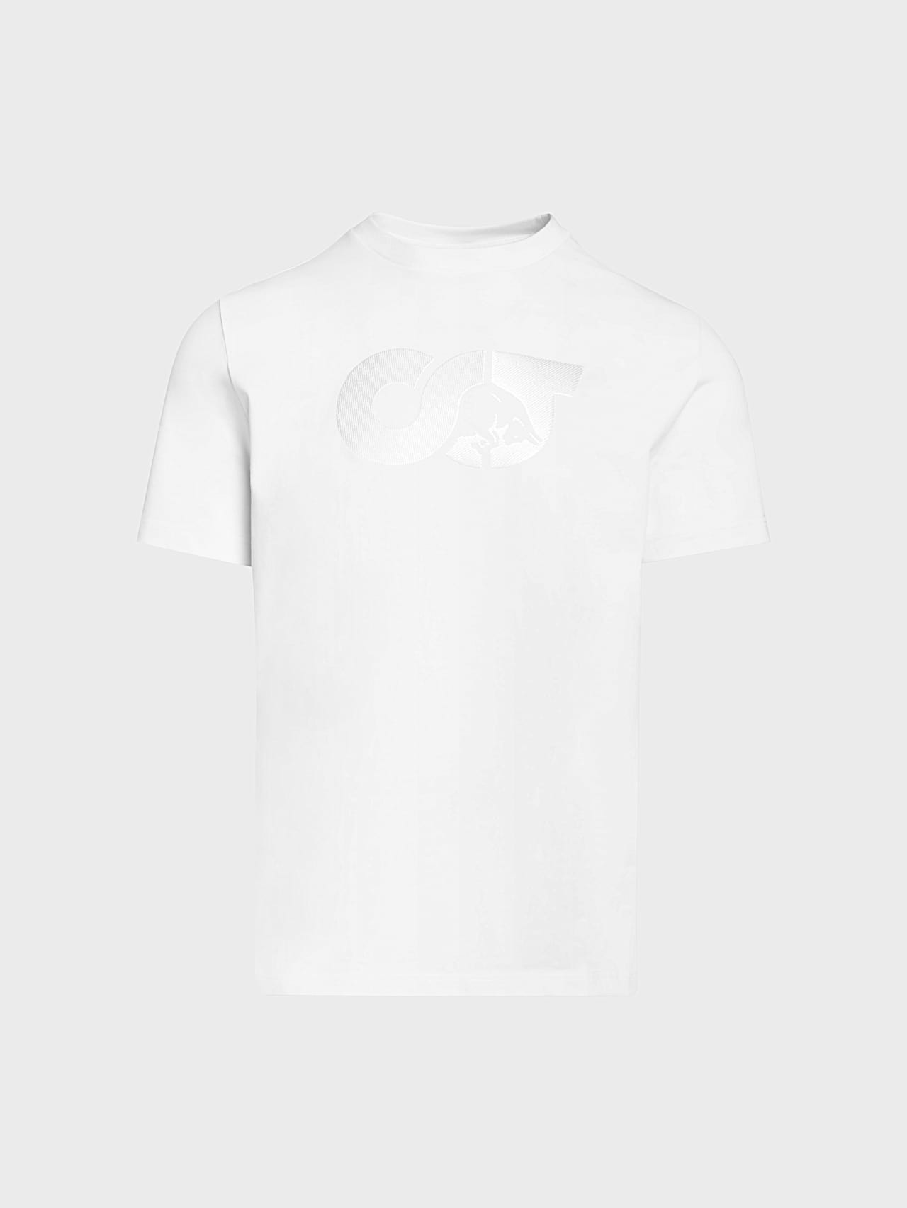 AlphaTauri | JILLE V1.Y10.02 | T-Shirt aus Bio-Baumwolle mit Logostickerei in White für Herren