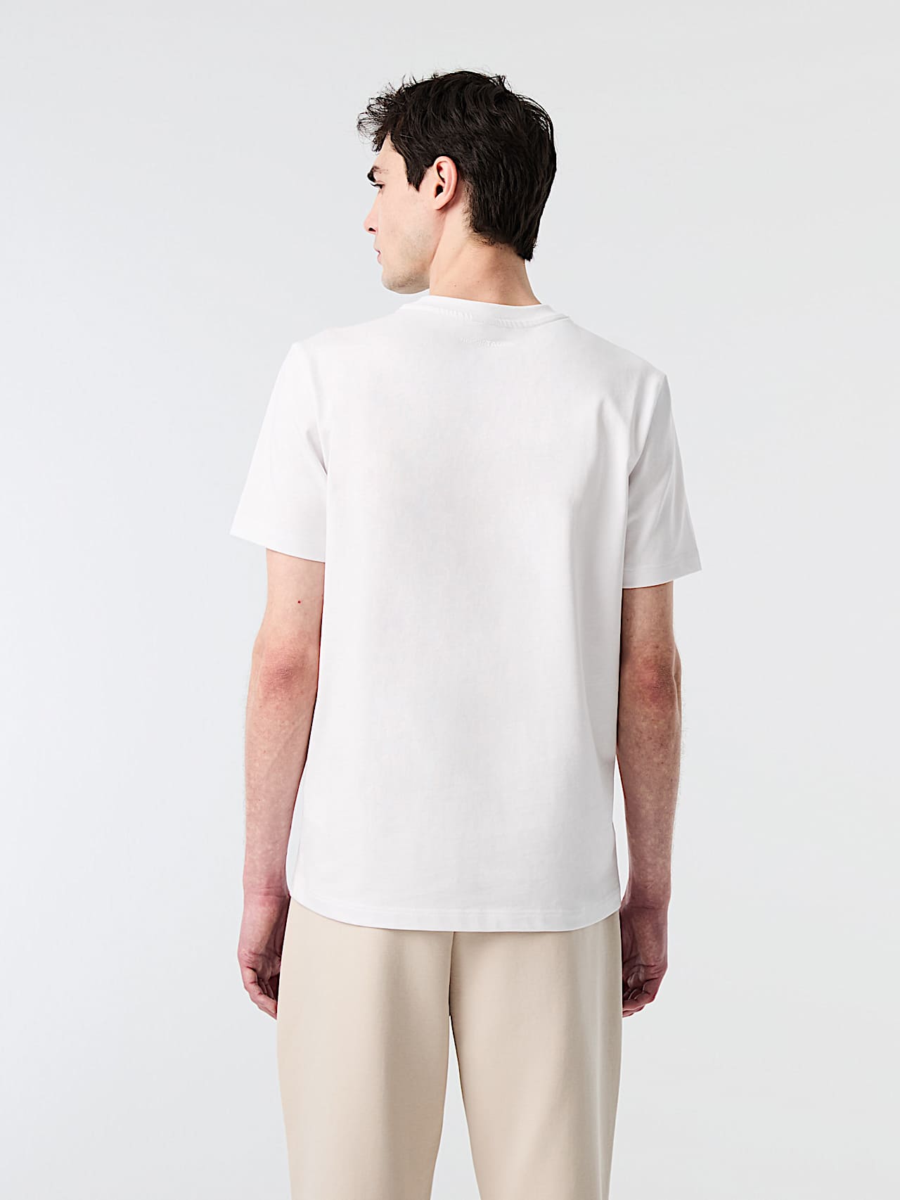 AlphaTauri | JILLE V1.Y10.02 | Maglietta in cotone biologico con logo ricamato in White for Uomo