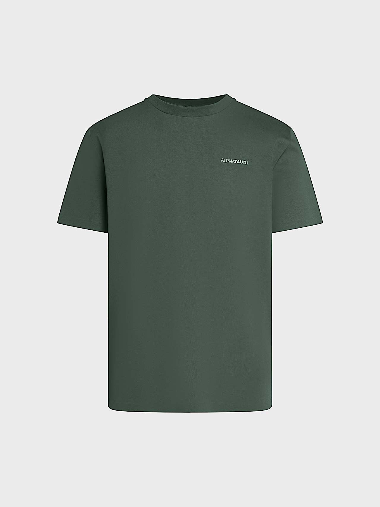 AlphaTauri | JOSSAL V1.Y10.02 | Organic Cotton T-Shirt with Backprint in Dark Moss for Homme