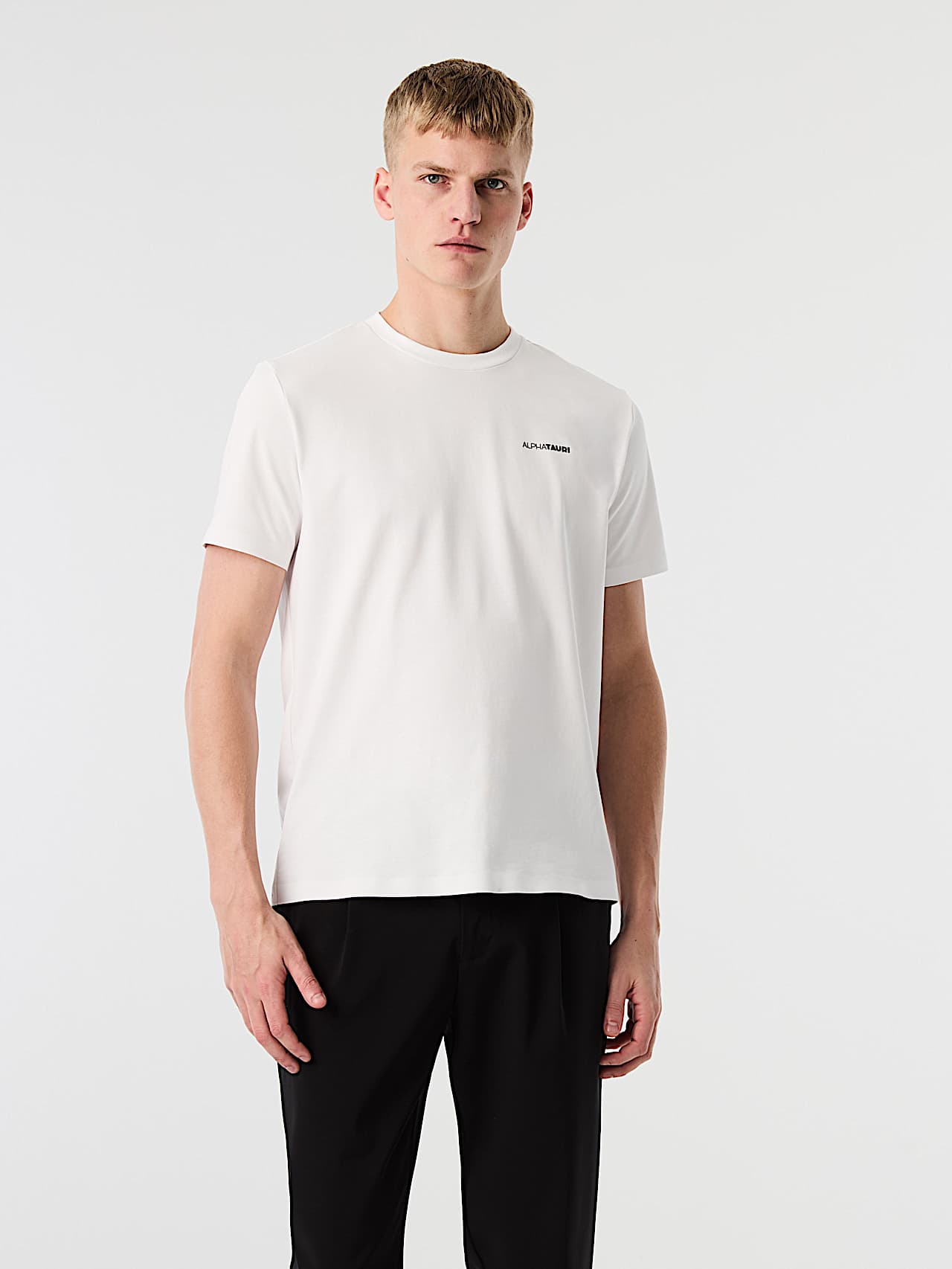 AlphaTauri | JOSSAL V1.Y10.02 | T-Shirt aus Bio-Baumwolle mit Rücken-Print in White für Herren