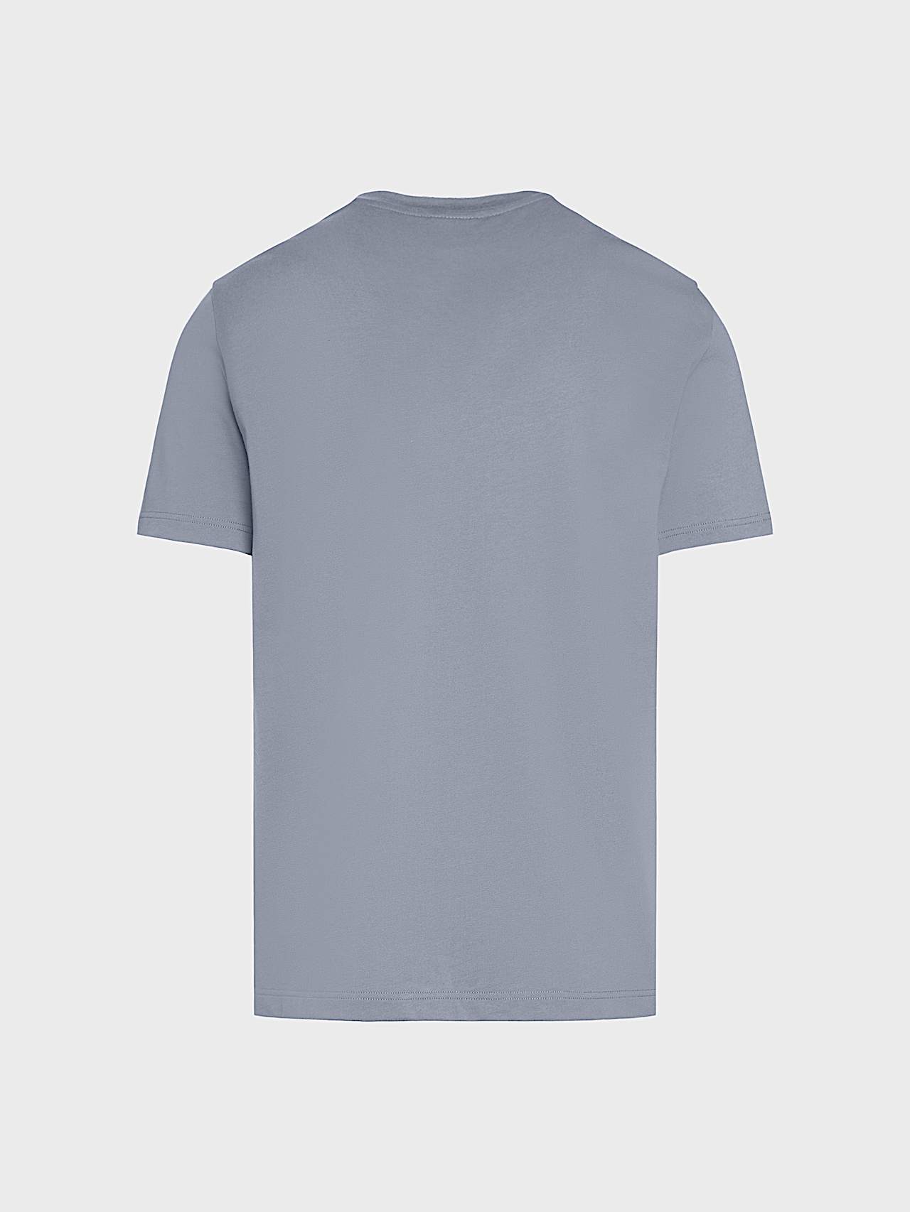 AlphaTauri | JOULON V1.Y10.02 | Organic Cotton T-Shirt with Logo Print in Grey Blue for Men