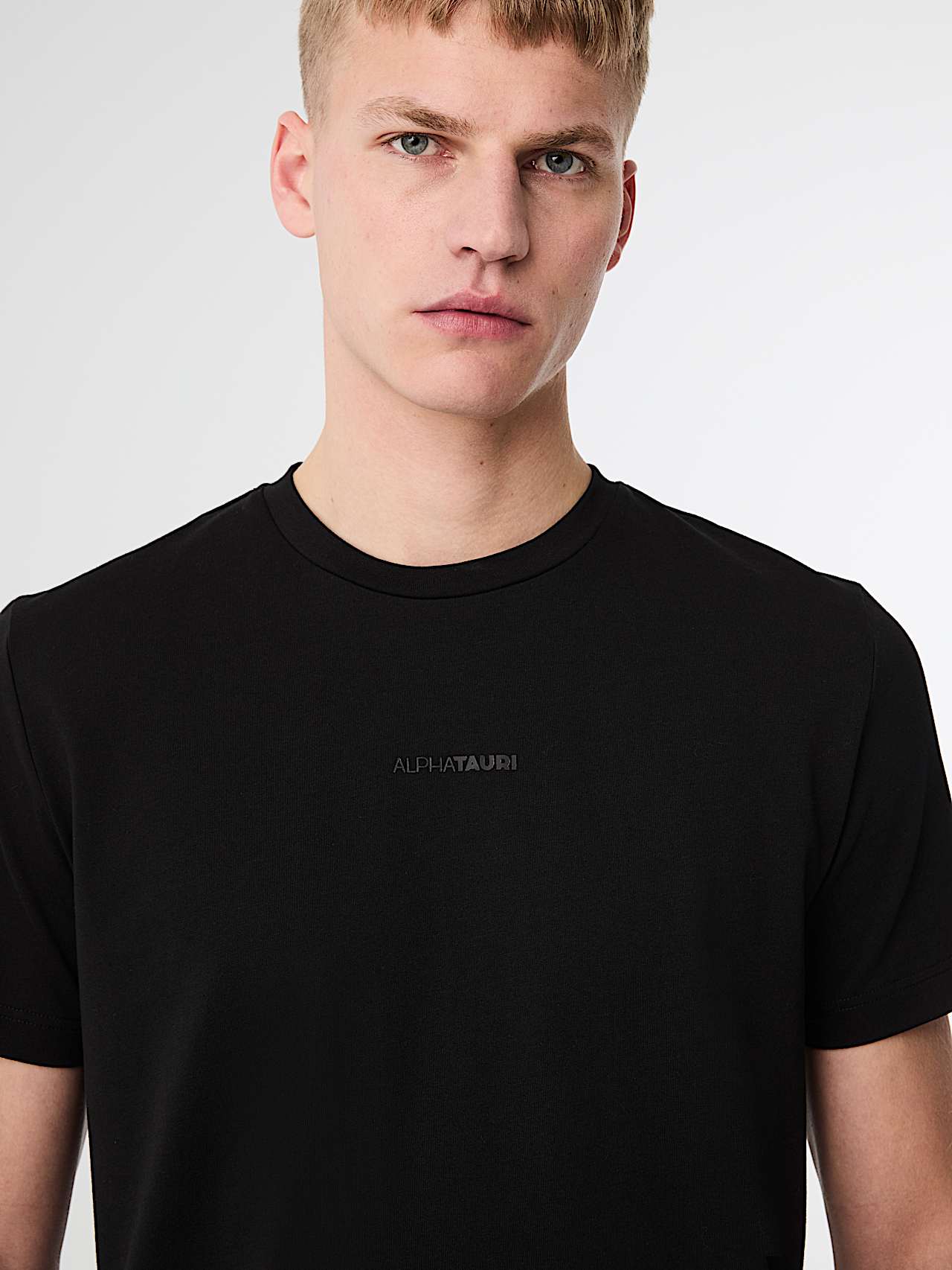AlphaTauri | JOULON V1.Y10.02 | T-Shirt aus Bio-Baumwolle mit Logo-Print in Schwarz für Herren