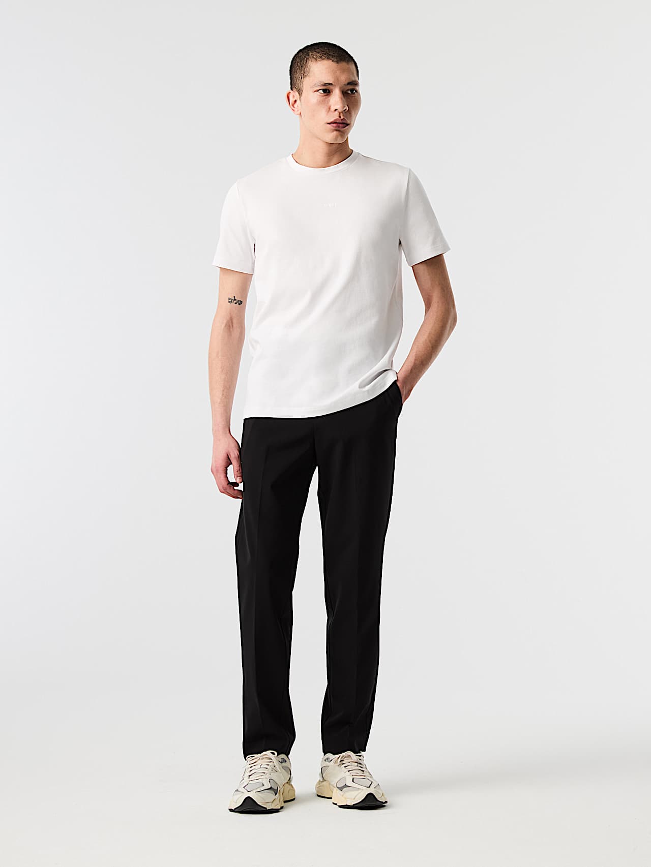 AlphaTauri | JOULON V1.Y10.02 | T-Shirt aus Bio-Baumwolle mit Logo-Print in White für Herren